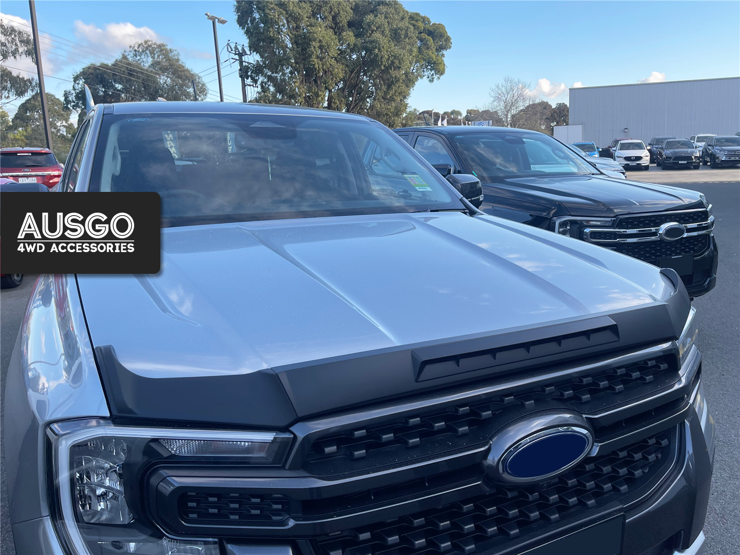 Injection Weather Shields + Bonnet Protector for Ford Ranger Dual Cab 2022-Onwards