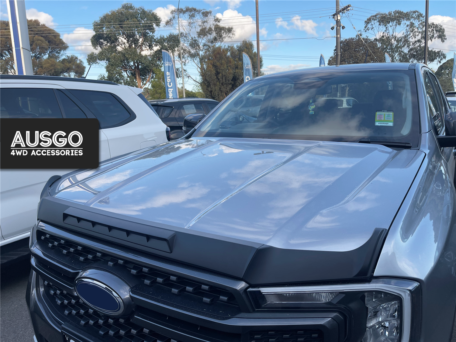 Injection Weather Shields + Bonnet Protector for Ford Ranger Dual Cab 2022-Onwards