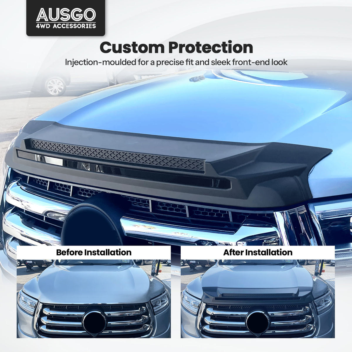 Injection Weather Shields + Bonnet Protector for GWM Cannon 2020-2024