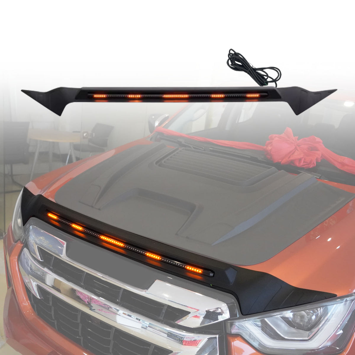 LED Bonnet Protector for ISUZU D-MAX DMAX 2020-2024