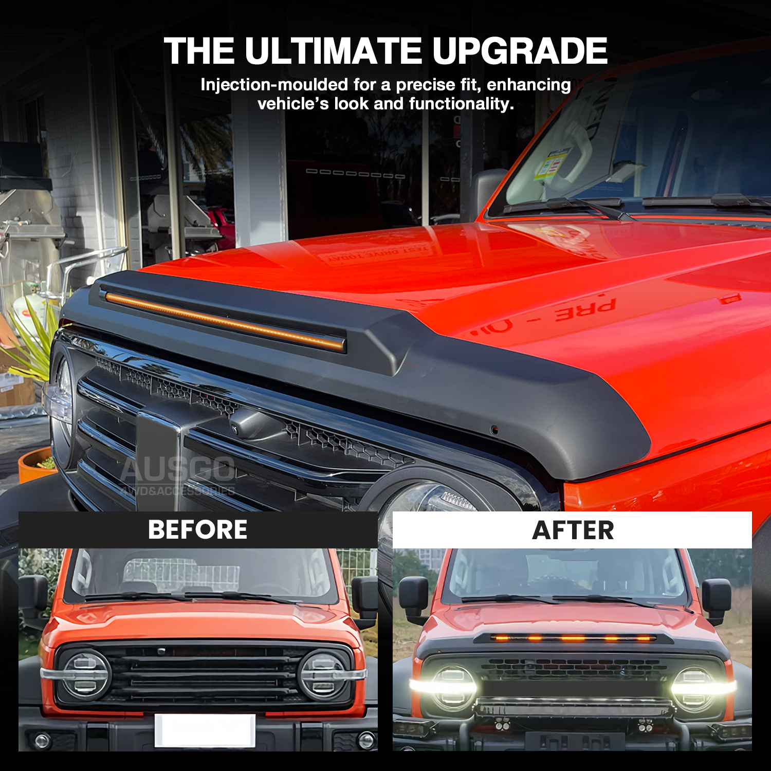 Bonnet Protector with LED Light for GWM Tank 300 2023-Onwards