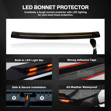 Bonnet Protector with LED Light for Suzuki Jimny 2018-Onwards