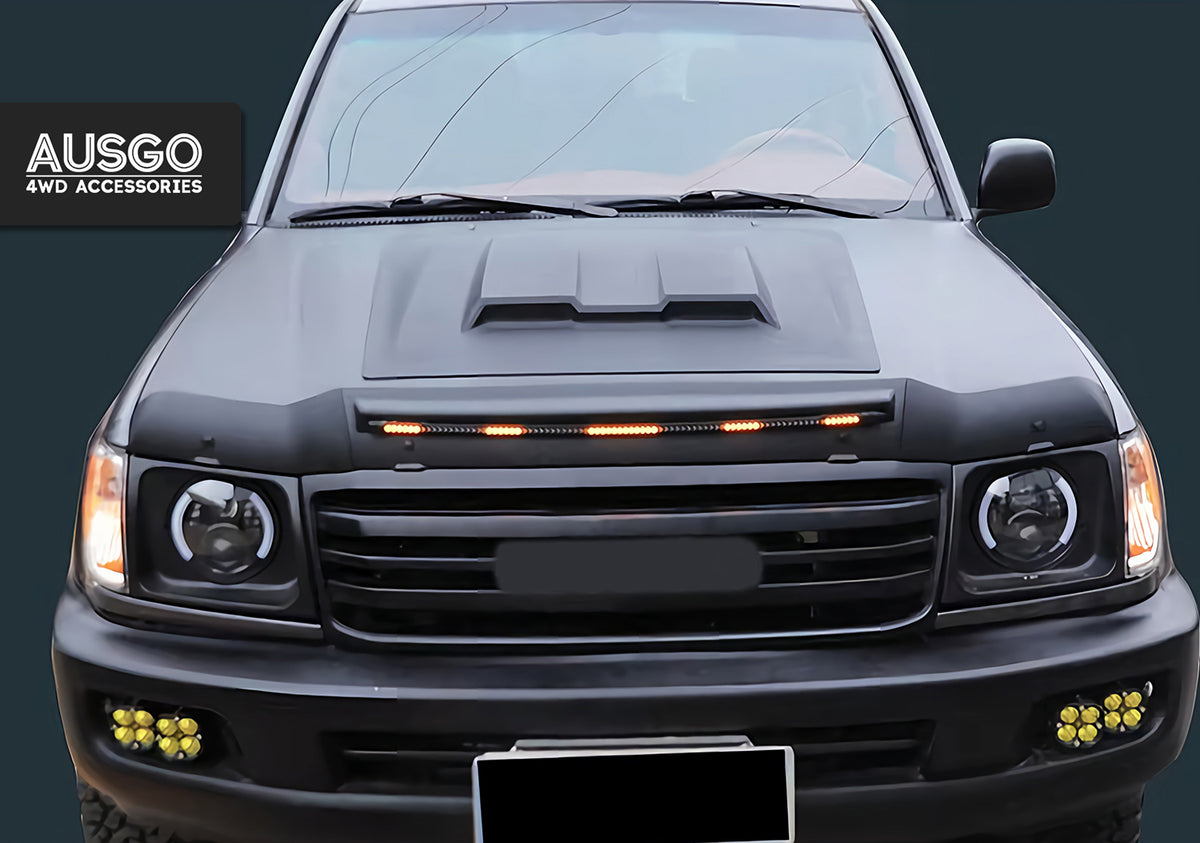 LED Bonnet Protector for Toyota LandCruiser 70 76 78 79 Series 2007-2023