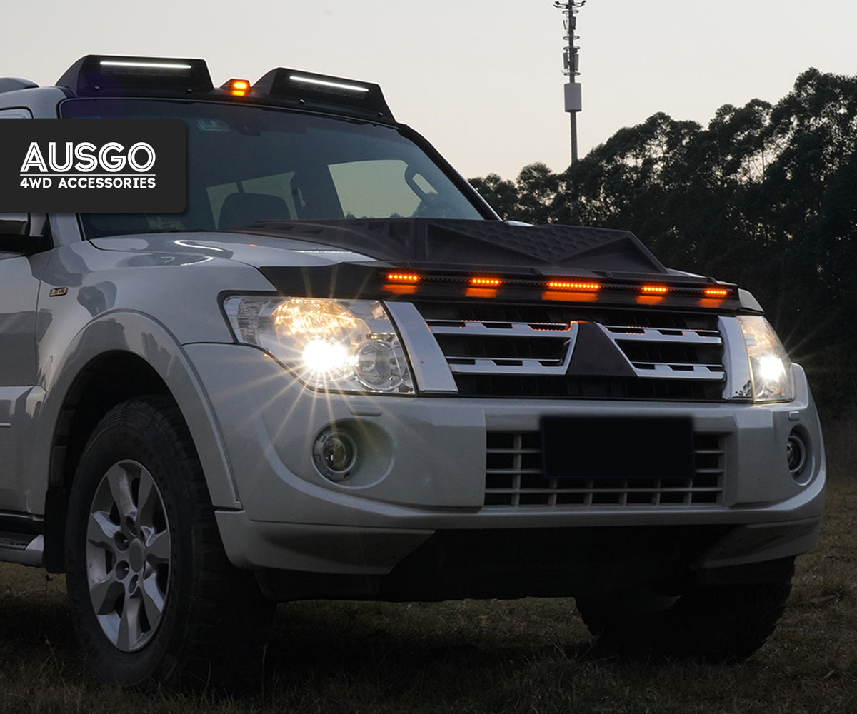 LED Bonnet Protector for Mitsubishi Pajero 2007-2021
