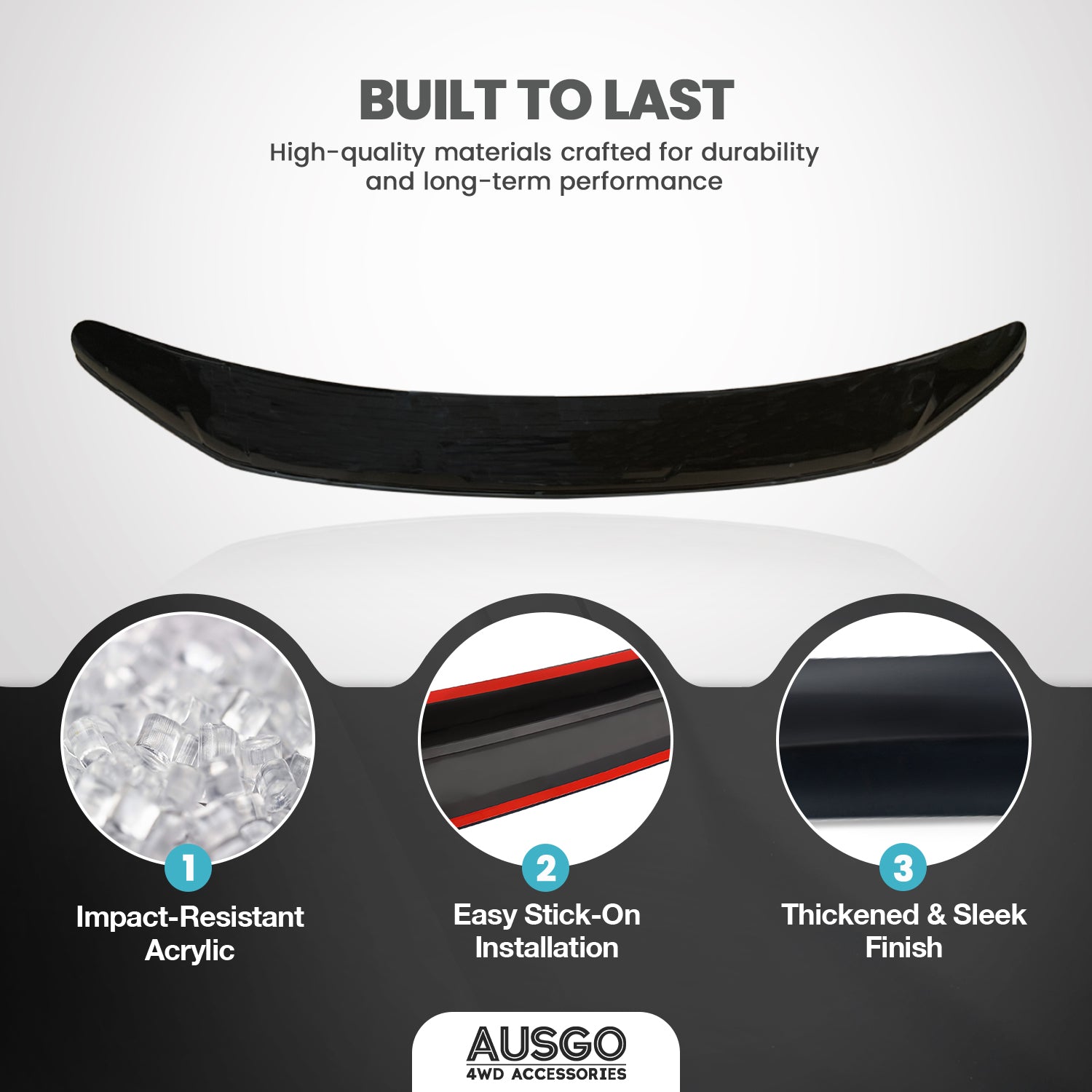 Weather Shields + Bonnet Protector for Nissan Navara NP300 D23 Dual Cab 2015-2020