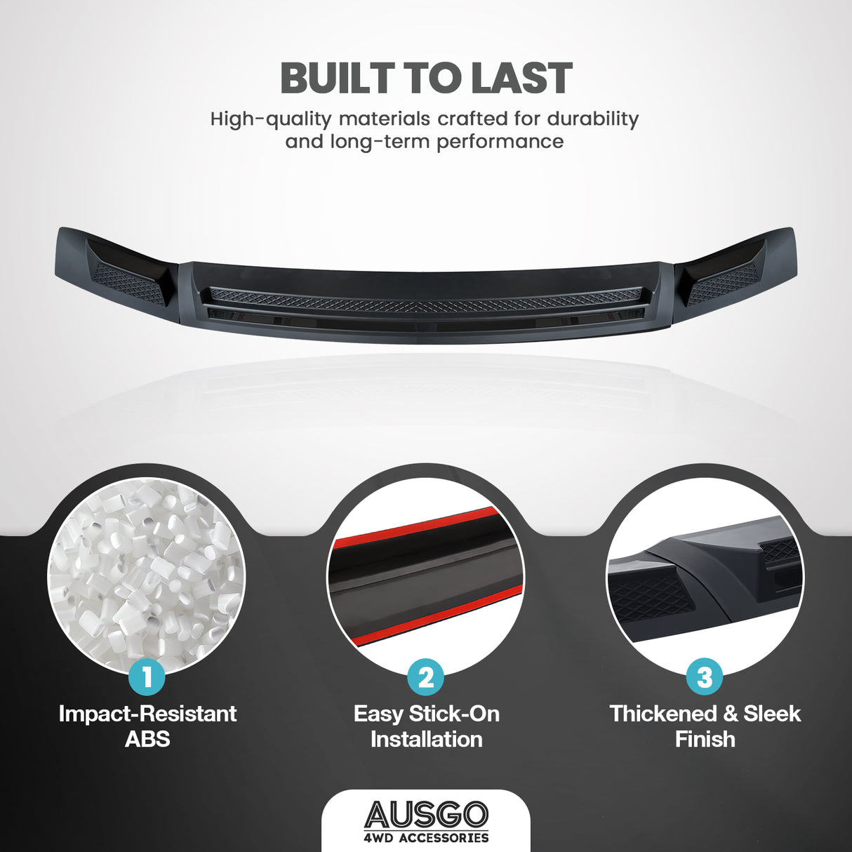 Wide Type Weather Shields + Bonnet Protector for Nissan Patrol Y62 2012-2019