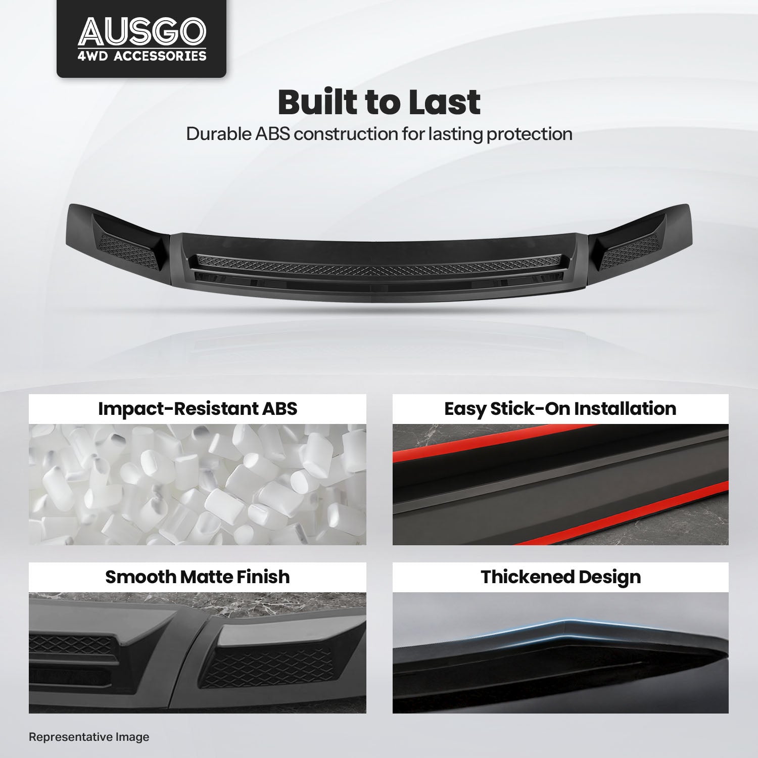 Wide Type Weather Shields + Bonnet Protector for Nissan Patrol Y62 2012-2019