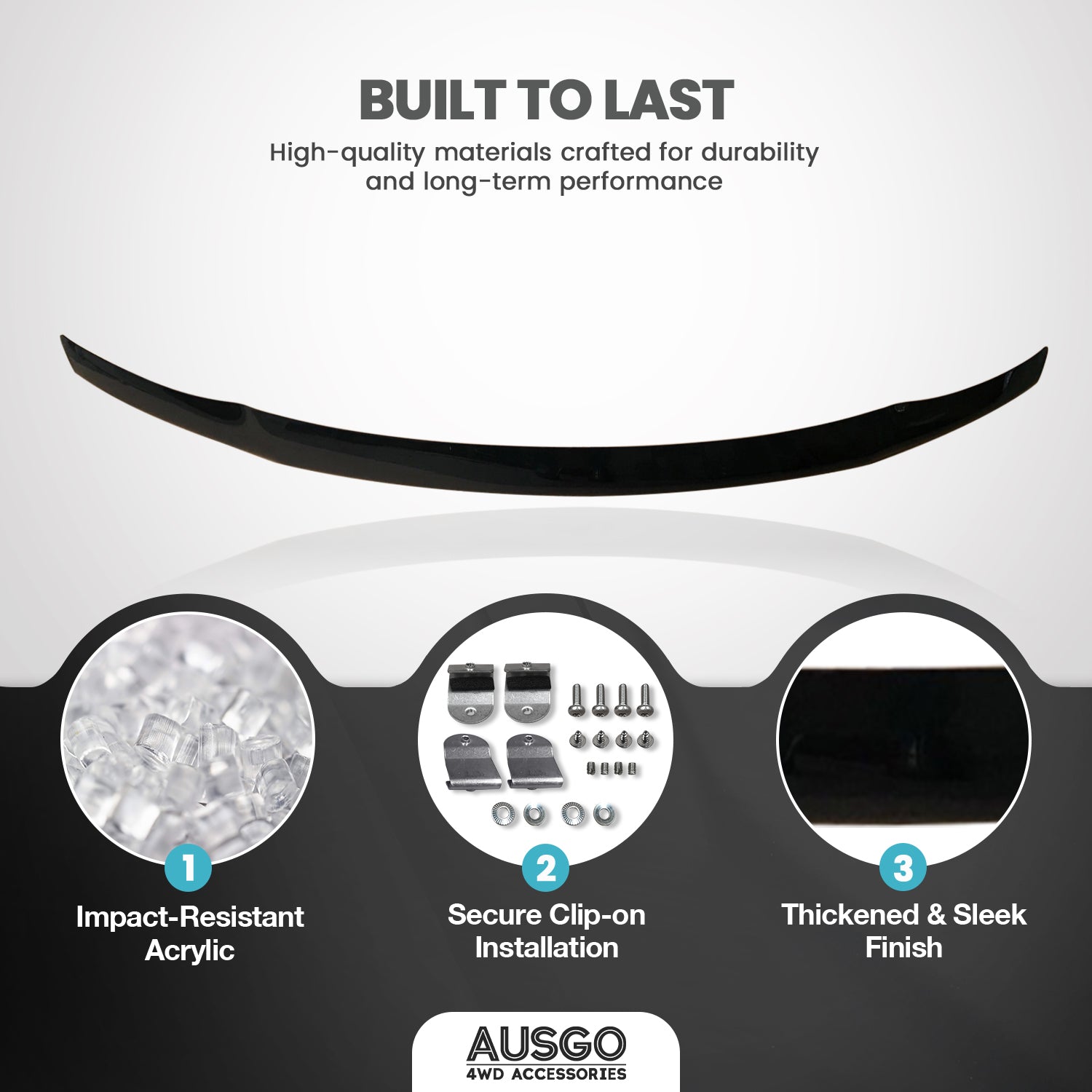 Wide Type Weather Shields + Bonnet Protector for Nissan Patrol Y62 2012-2019