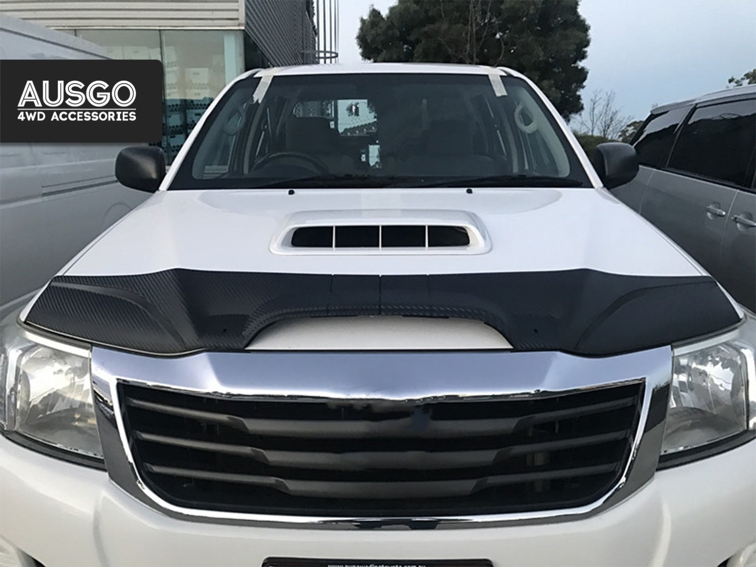 Injection Weather Shields + Bonnet Protector for Toyota Hilux Dual Cab 2011-2015