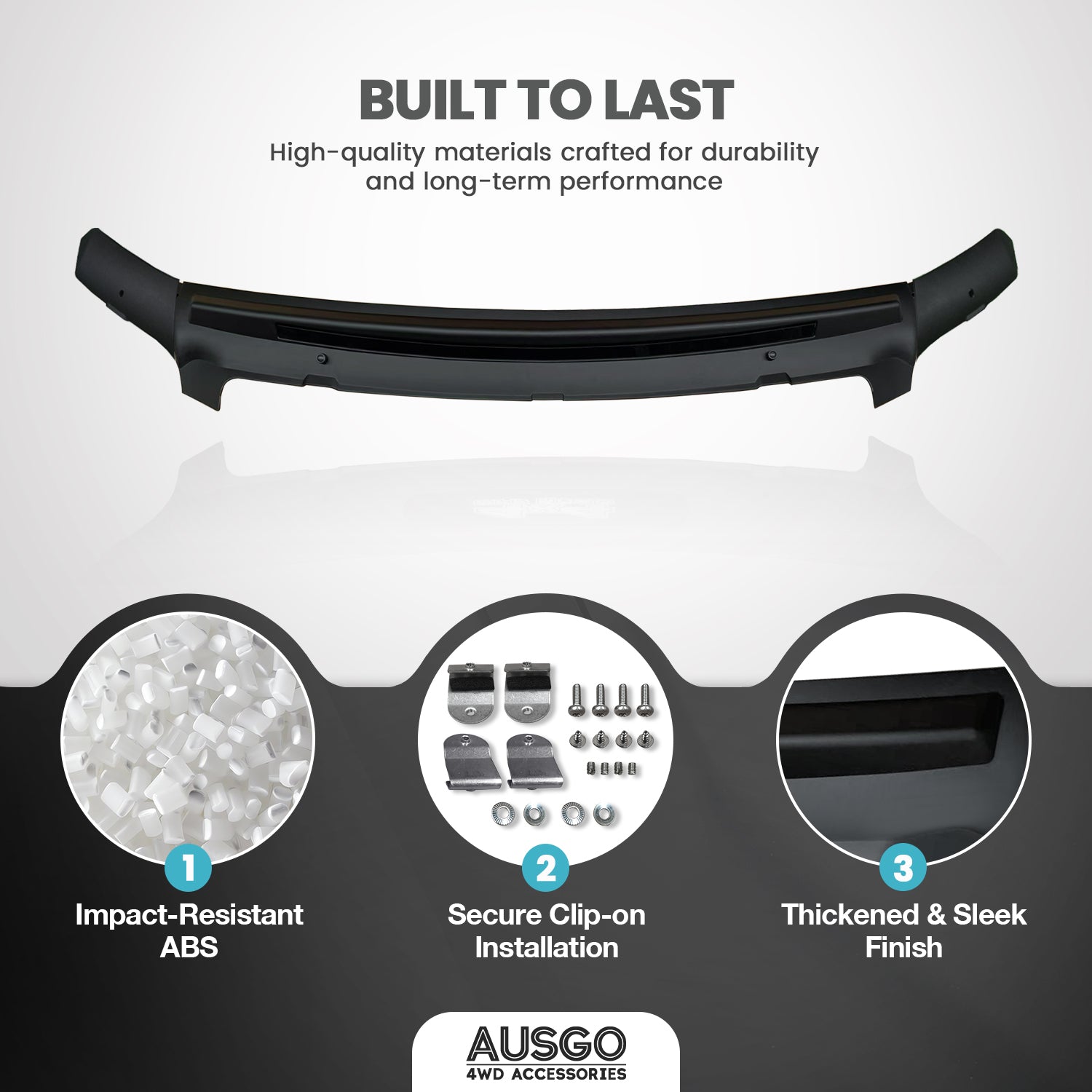 Luxury Weather Shields + Bonnet Protector for Toyota Land Cruiser Prado 150 Series 2010-2013