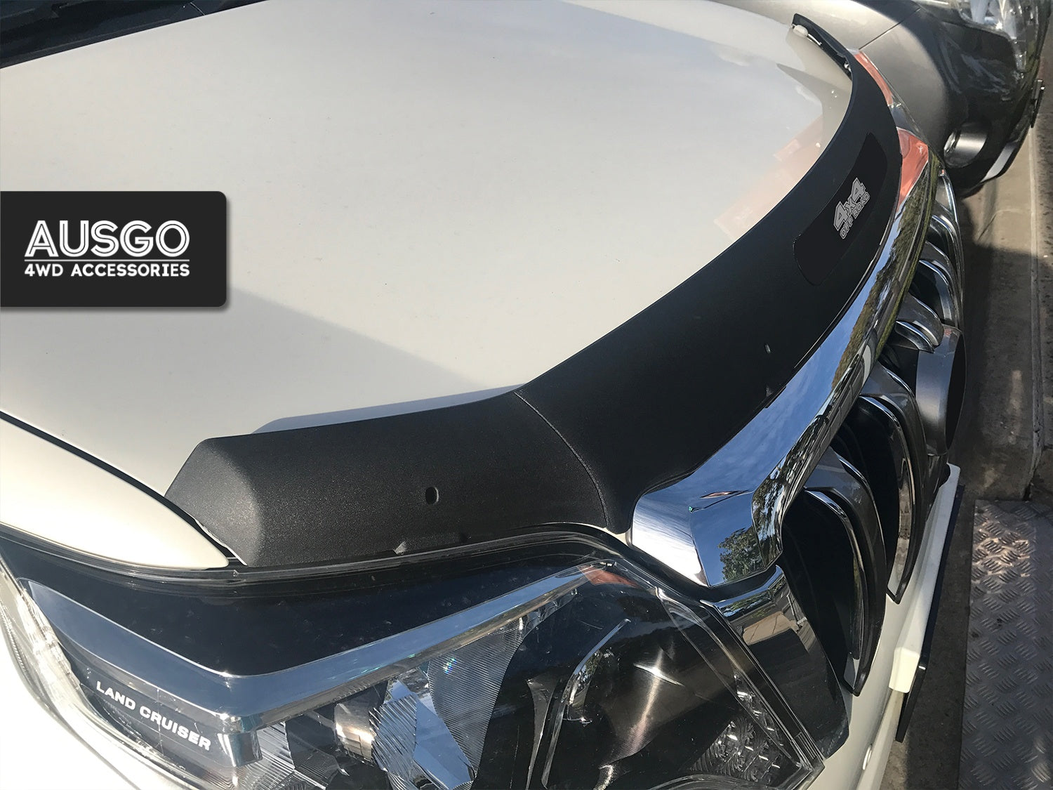 Stainless Trim Weather Shields + Bonnet Protector for Toyota Land Cruiser Prado 150 Series 2013-2017