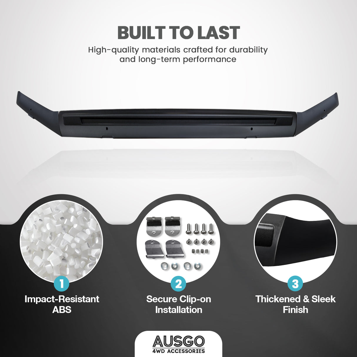 Injection Weather Shields + Bonnet Protector for Toyota Land Cruiser Prado 150 2018-2024