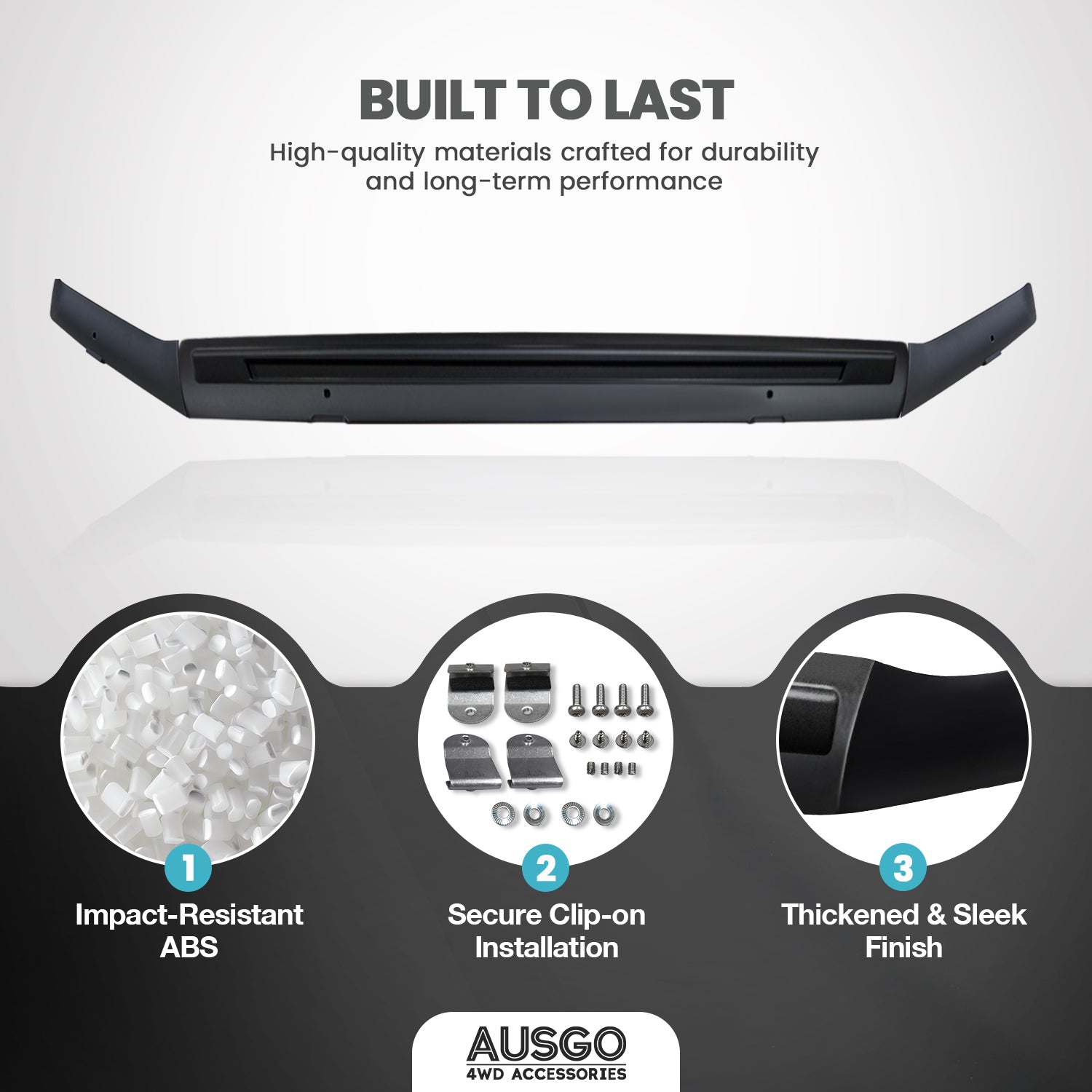 Injection Weather Shields + Bonnet Protector for Toyota Land Cruiser Prado 150 Series 2018-2024