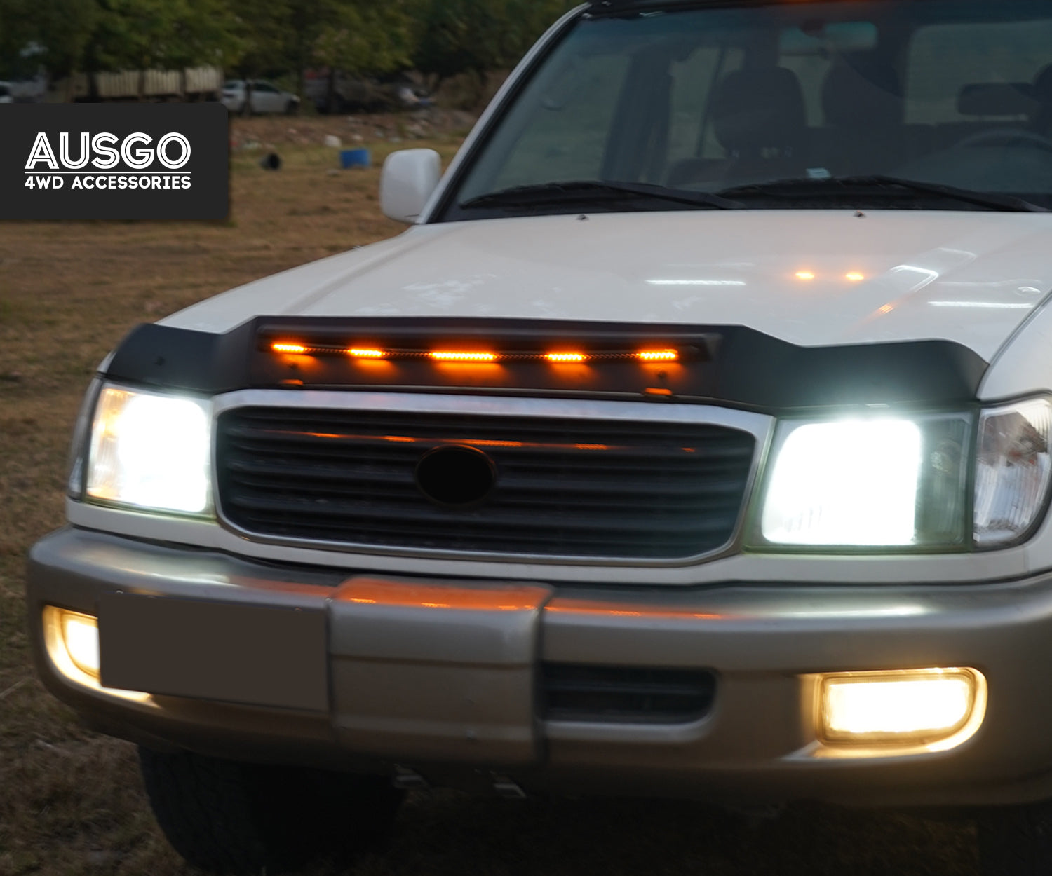 LED Bonnet Protector for Toyota LandCruiser 100 Series 1998-2007