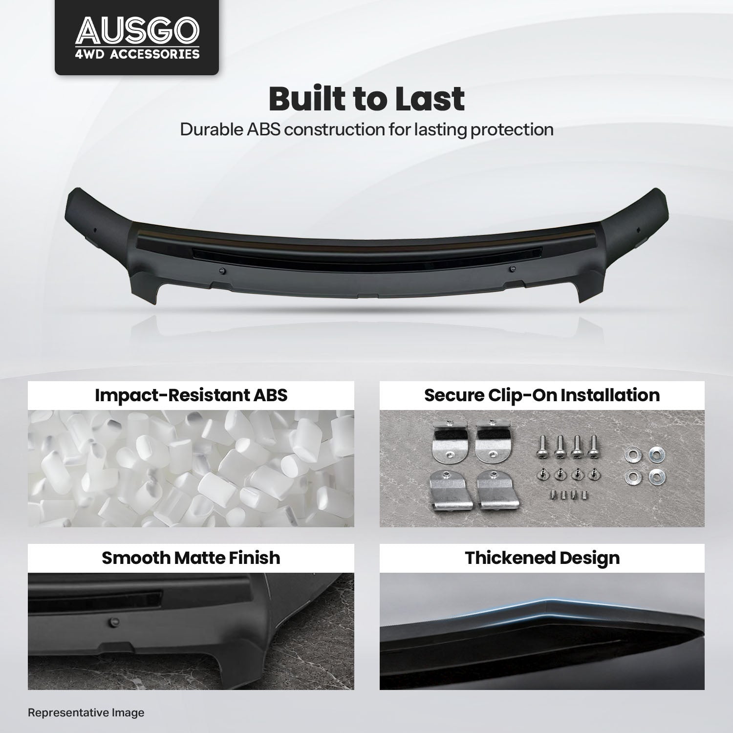 Bonnet Protector for Toyota LandCruiser Prado 150 Series 2010-2013