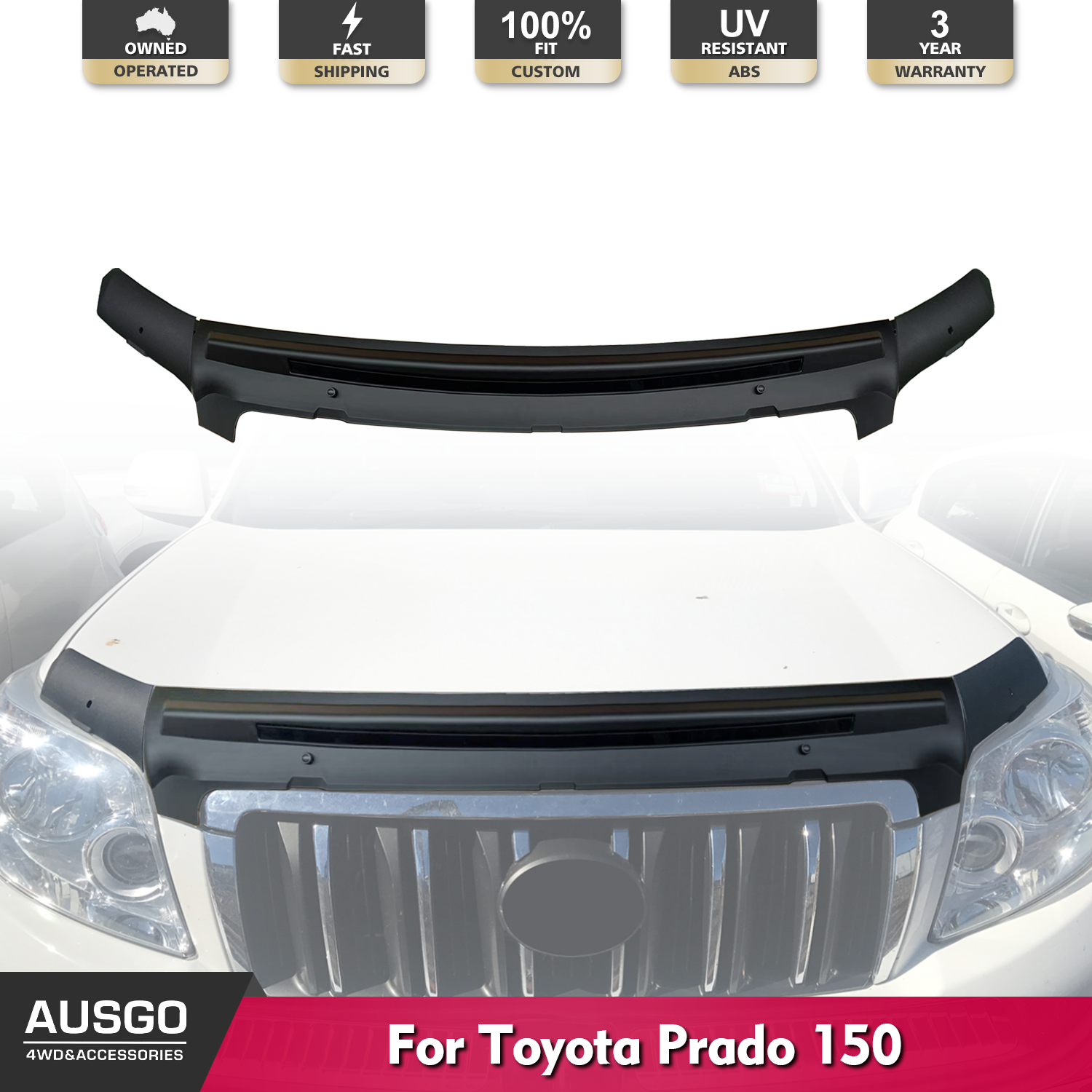 Bonnet Protector for Toyota Land Cruiser Prado 150 Series 2010-2013