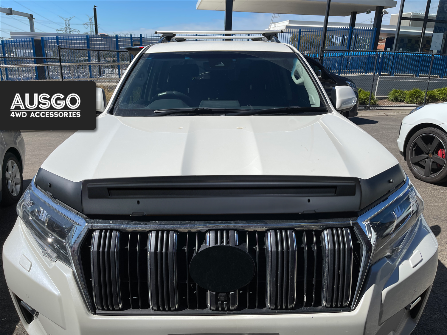 Stainless Trim Weather Shields + Bonnet Protector for Toyota Land Cruiser Prado 150 Series 2018-2024