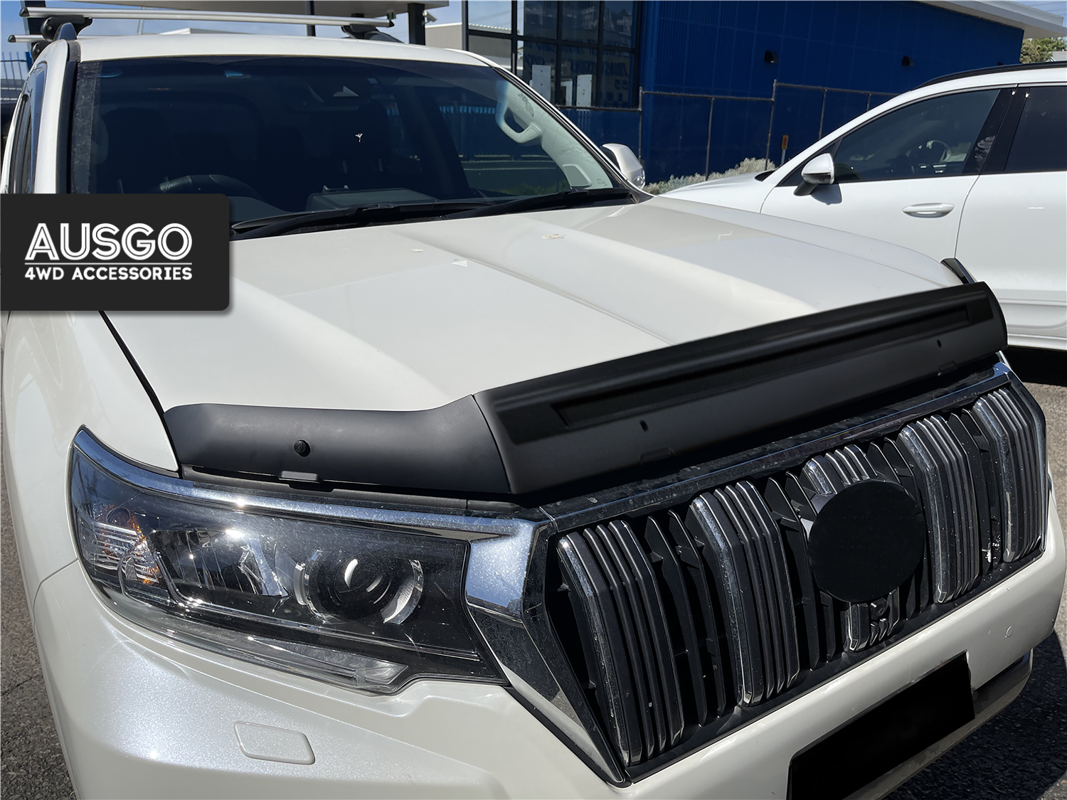 Stainless Trim Weather Shields + Bonnet Protector for Toyota Land Cruiser Prado 150 Series 2018-2024