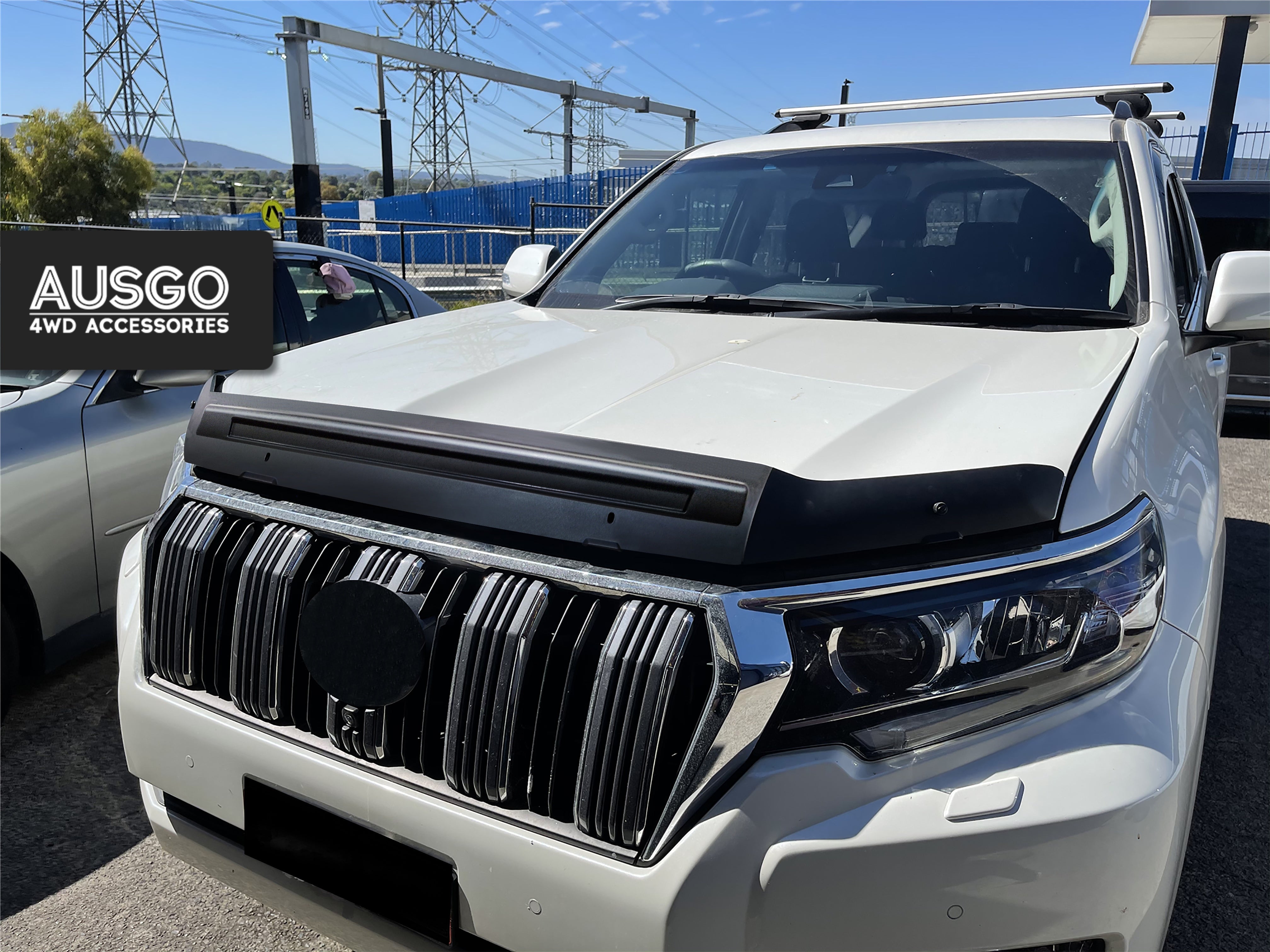 Stainless Trim Weather Shields + Bonnet Protector for Toyota Land Cruiser Prado 150 Series 2018-2024