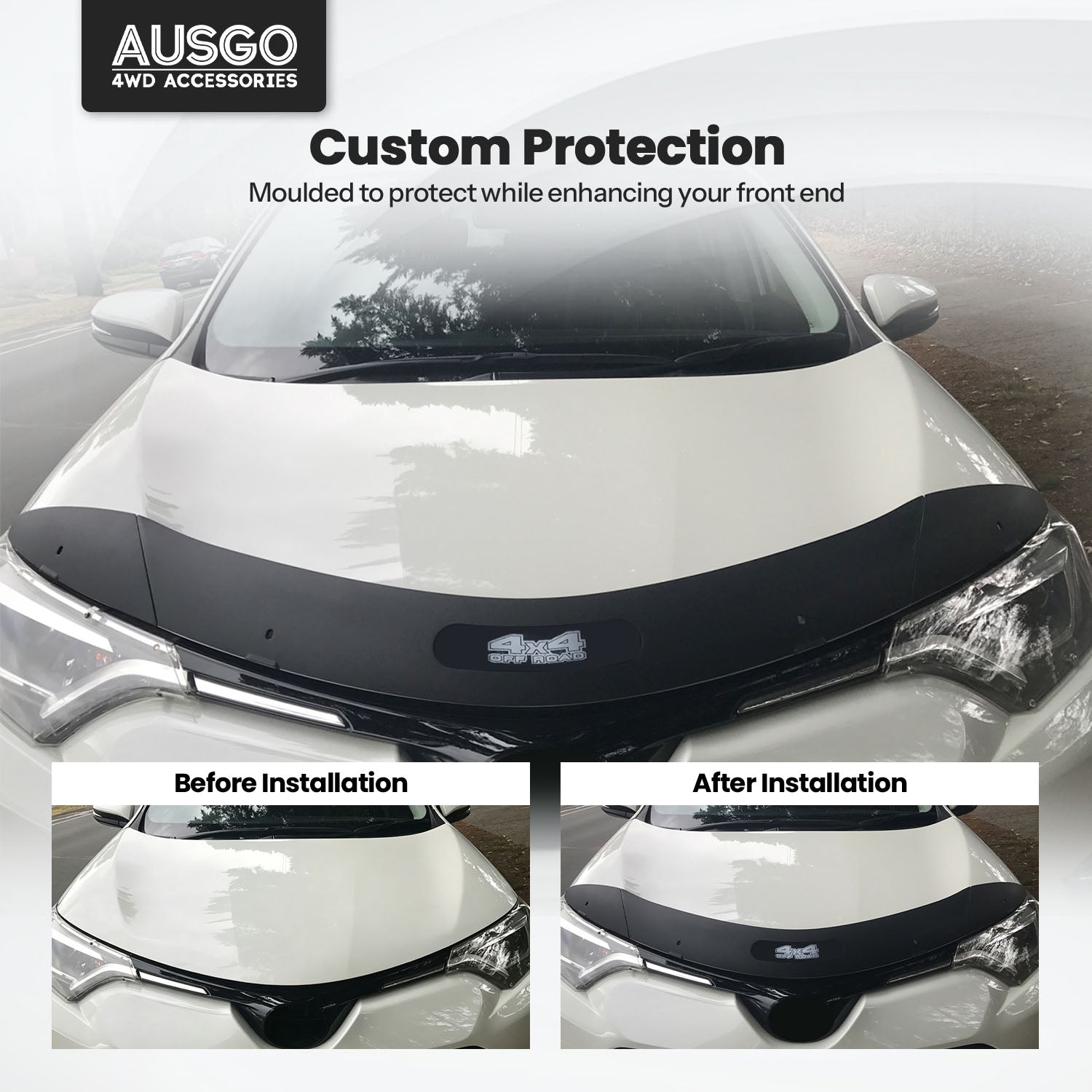 Weather Shields + Bonnet Protector for Toyota RAV4 2013-2019