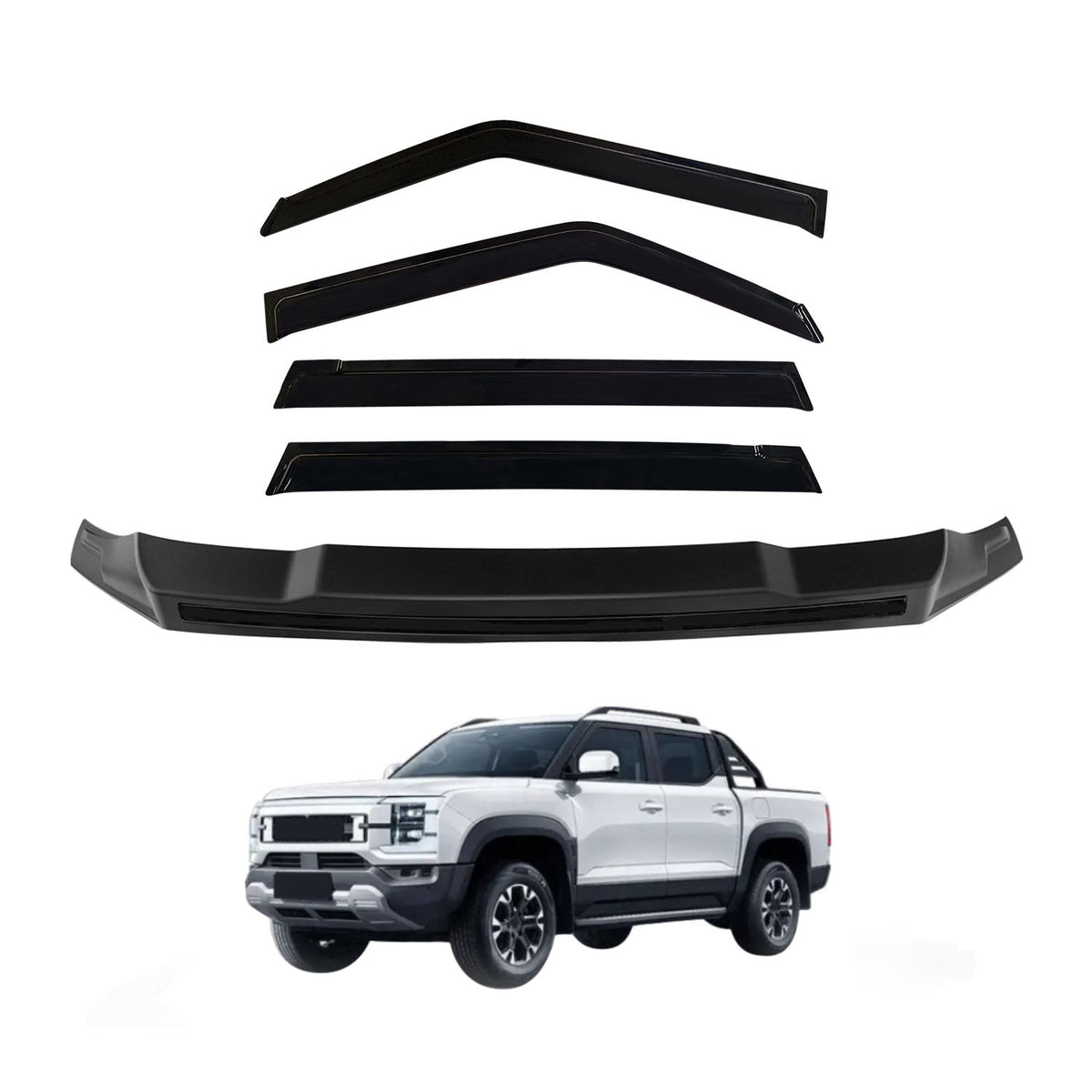 Weather Shields + Bonnet Protector for BYD Shark 6 2024-Onwards