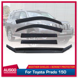 Weather Shields + Bonnet Protector for Toyota Land Cruiser Prado 150 2018-2024