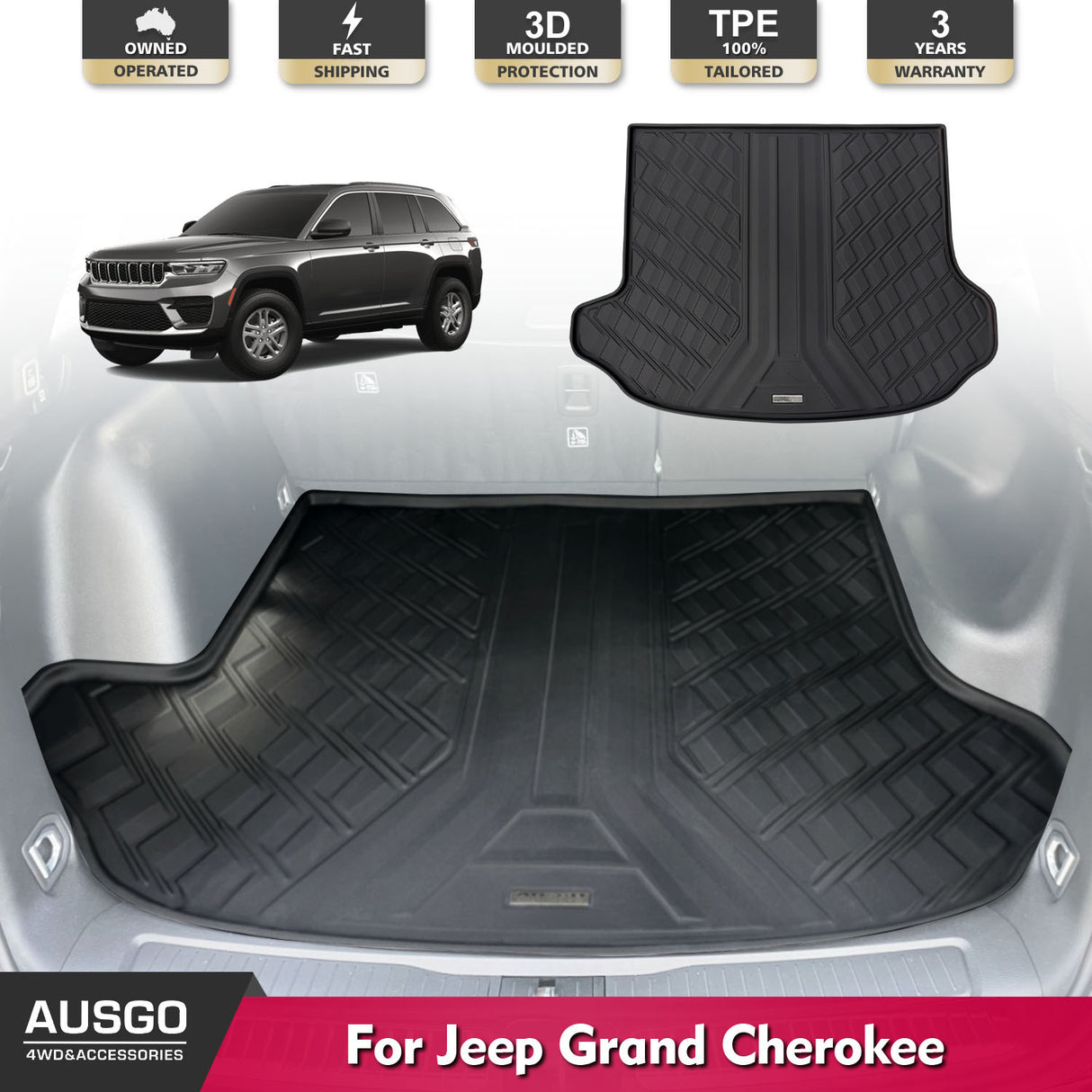 Boot Liner for Jeep Grand Cherokee WL Series 2022-Onwards 5 Seats