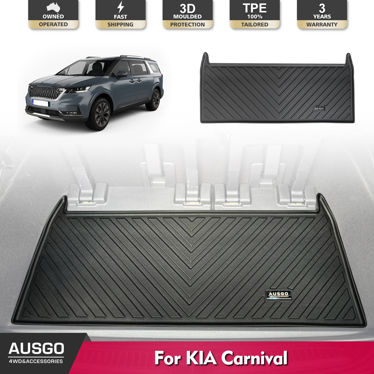 Boot Liner for KIA Carnival KA4 Series 2020-Onwards