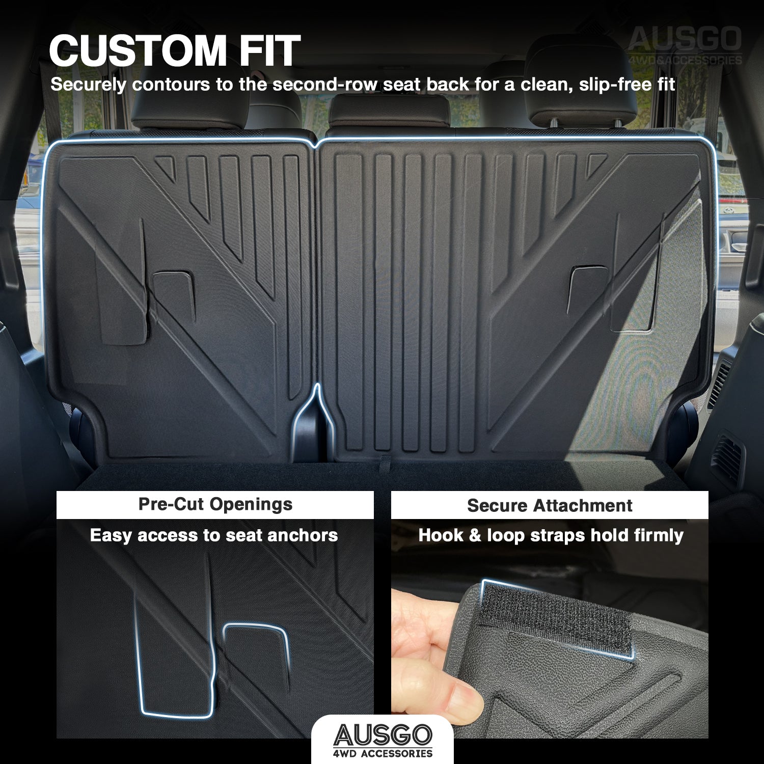 Boot Liner Back Seat Protector for Lexus GX550 2024-Onwards