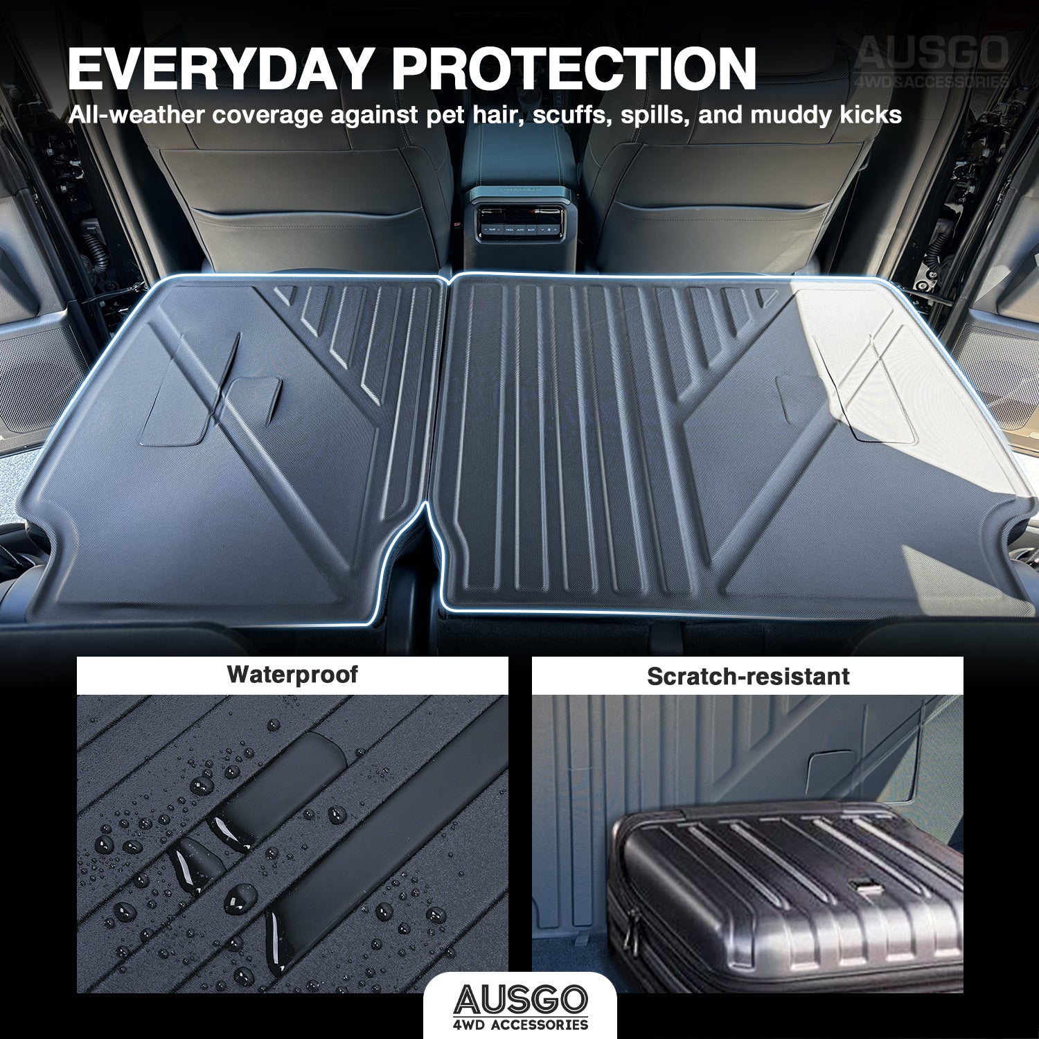 Boot Liner Back Seat Protector for Lexus GX550 2024-Onwards