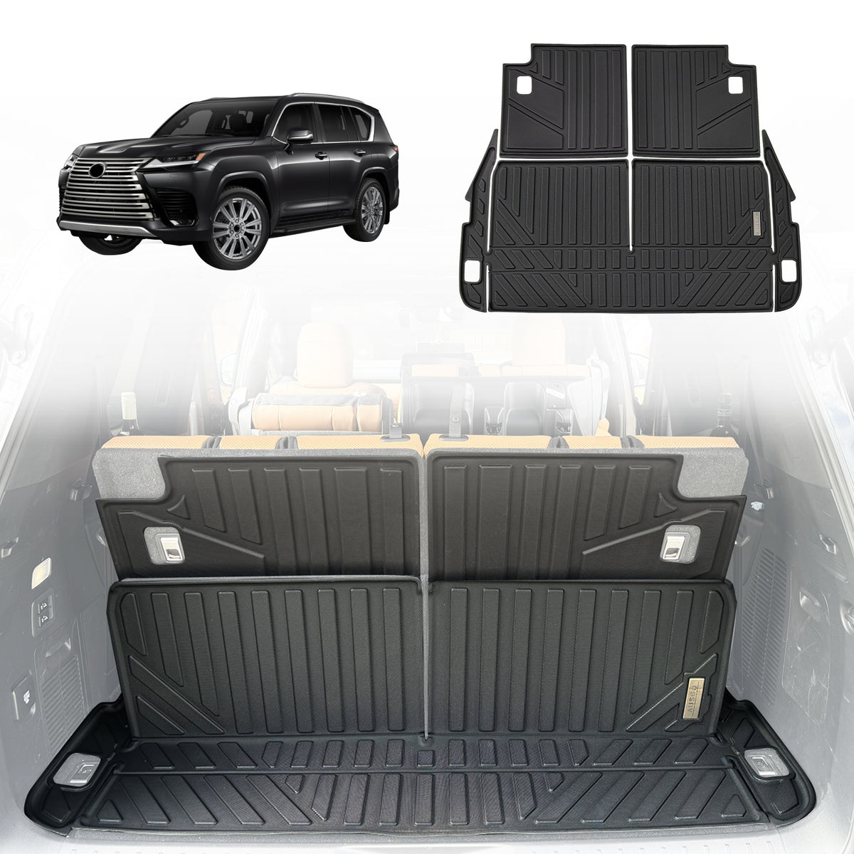 Lexus 460 Boot Boot Liner for LEXUS LX500d LX600 2021-Onwards 7 Seater