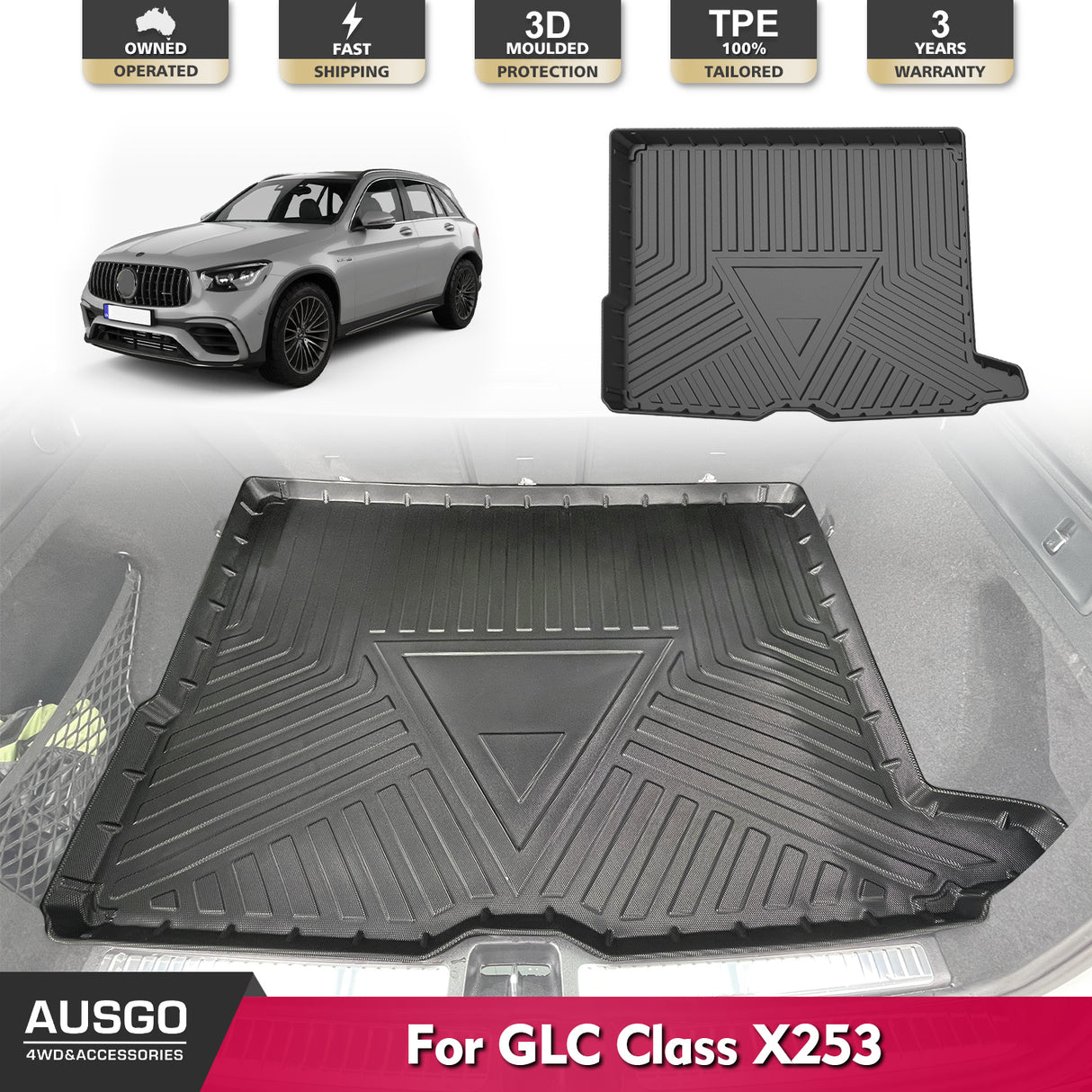 Boot Liner for Mercedes-Benz GLC-Class GLC Class X253 2015-2022