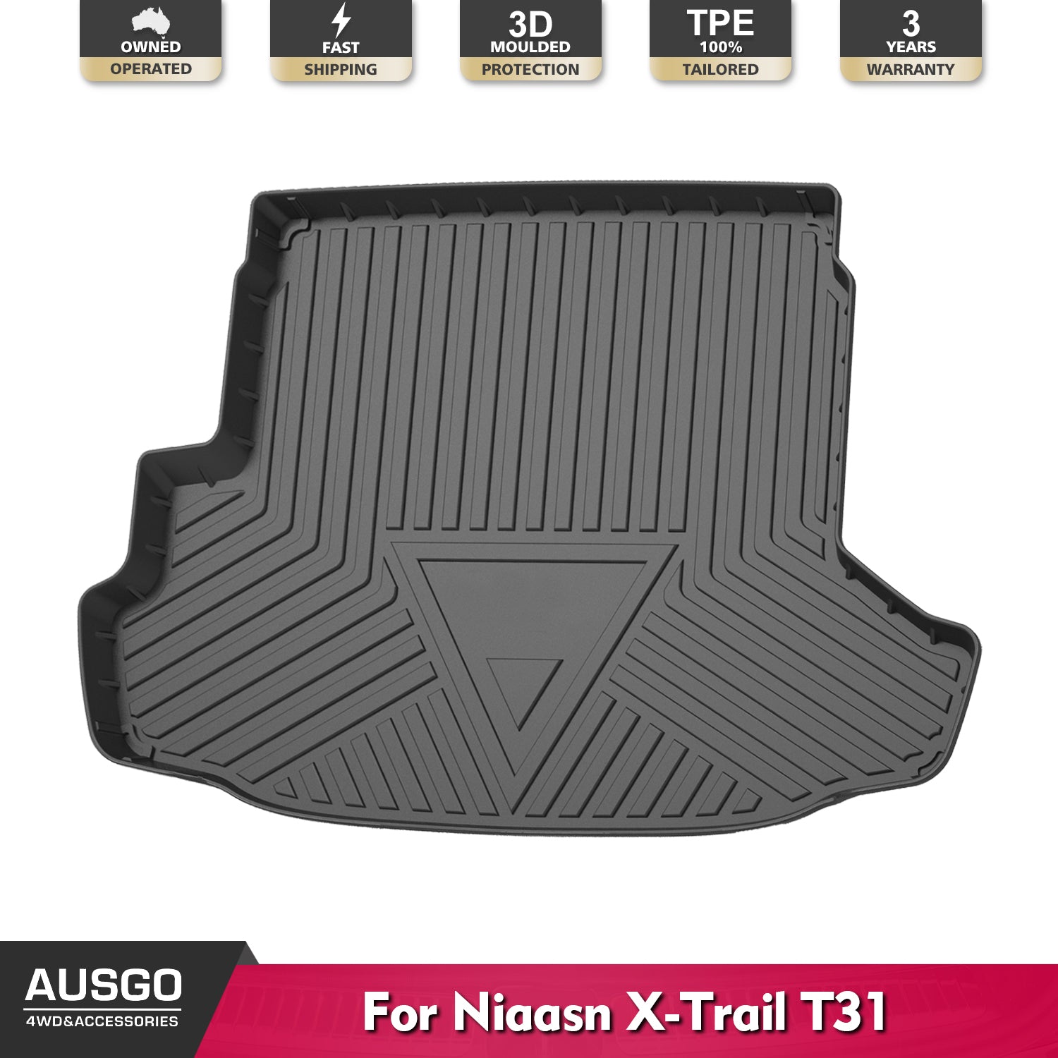 Boot Liner for Nissan X Trail Xtrail T31 2007 2013 AUSGO 4X4 Accessories Pty LTD