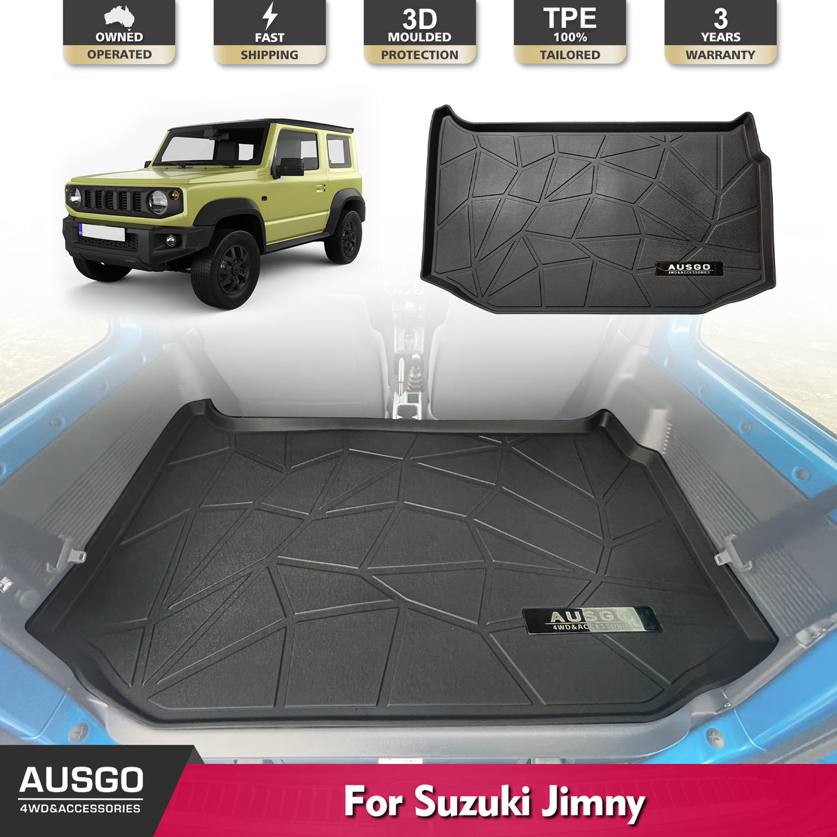 Boot Liner for Suzuki Jimny 3-Door 2018-Onwards