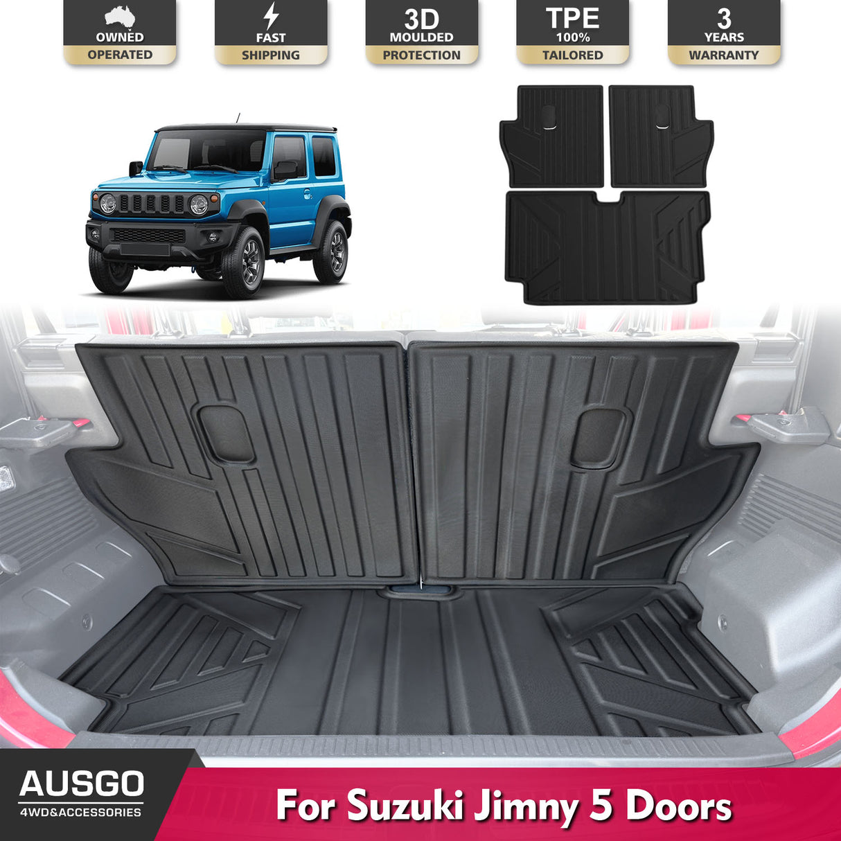 Boot Liner for Suzuki Jimny XL 5-Door 2023-Onwards