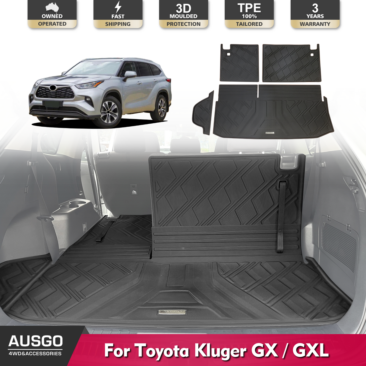 Boot Liner for Toyota Kluger GX / GXL 2021-Onwards