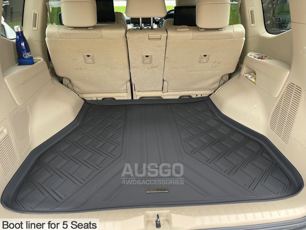 5D Car Floor Mats for Toyota Land Cruiser 300 Series 2021-Onwards