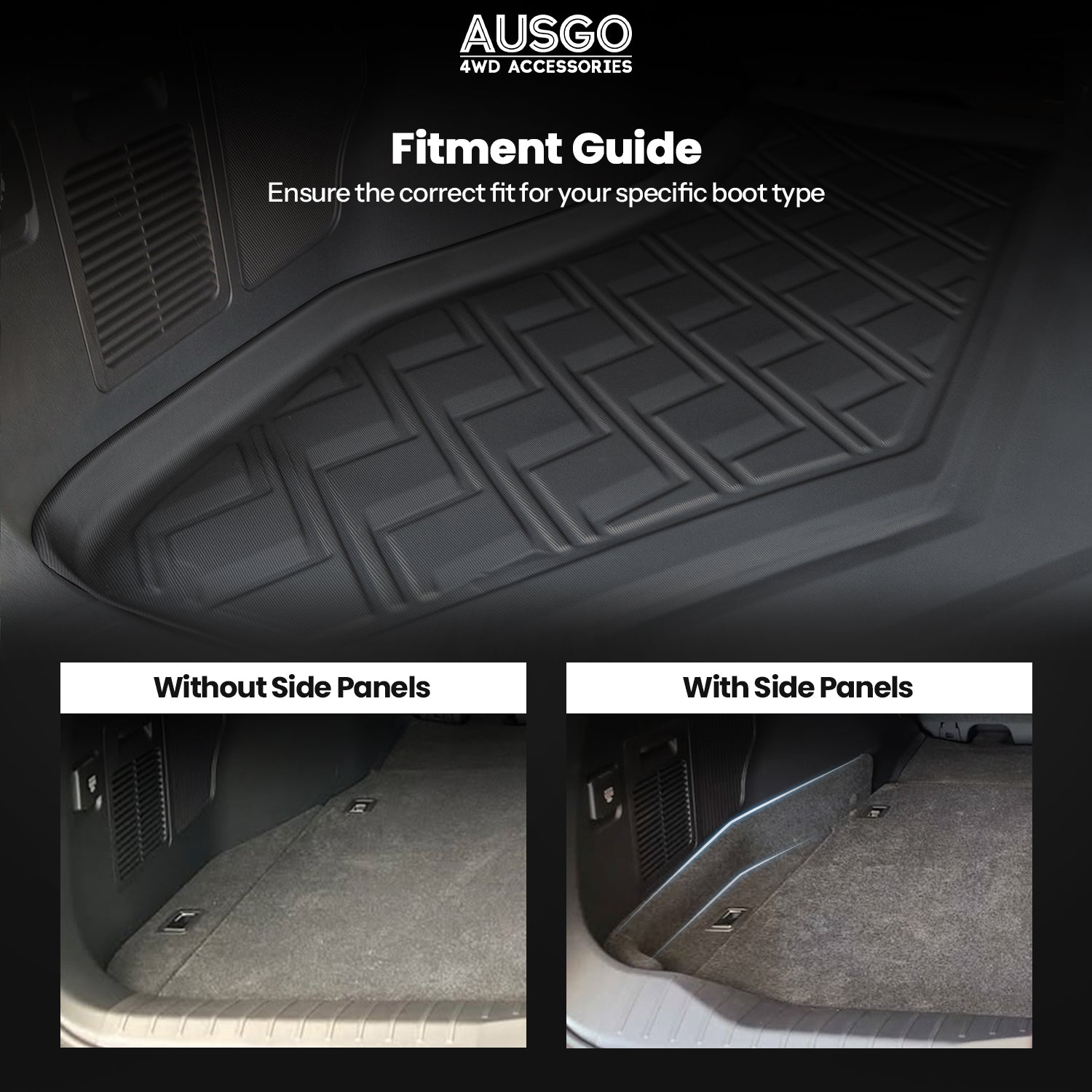 Boot Liner for Toyota Land Cruiser 300 Series 5 Seats 2021-Onwards
