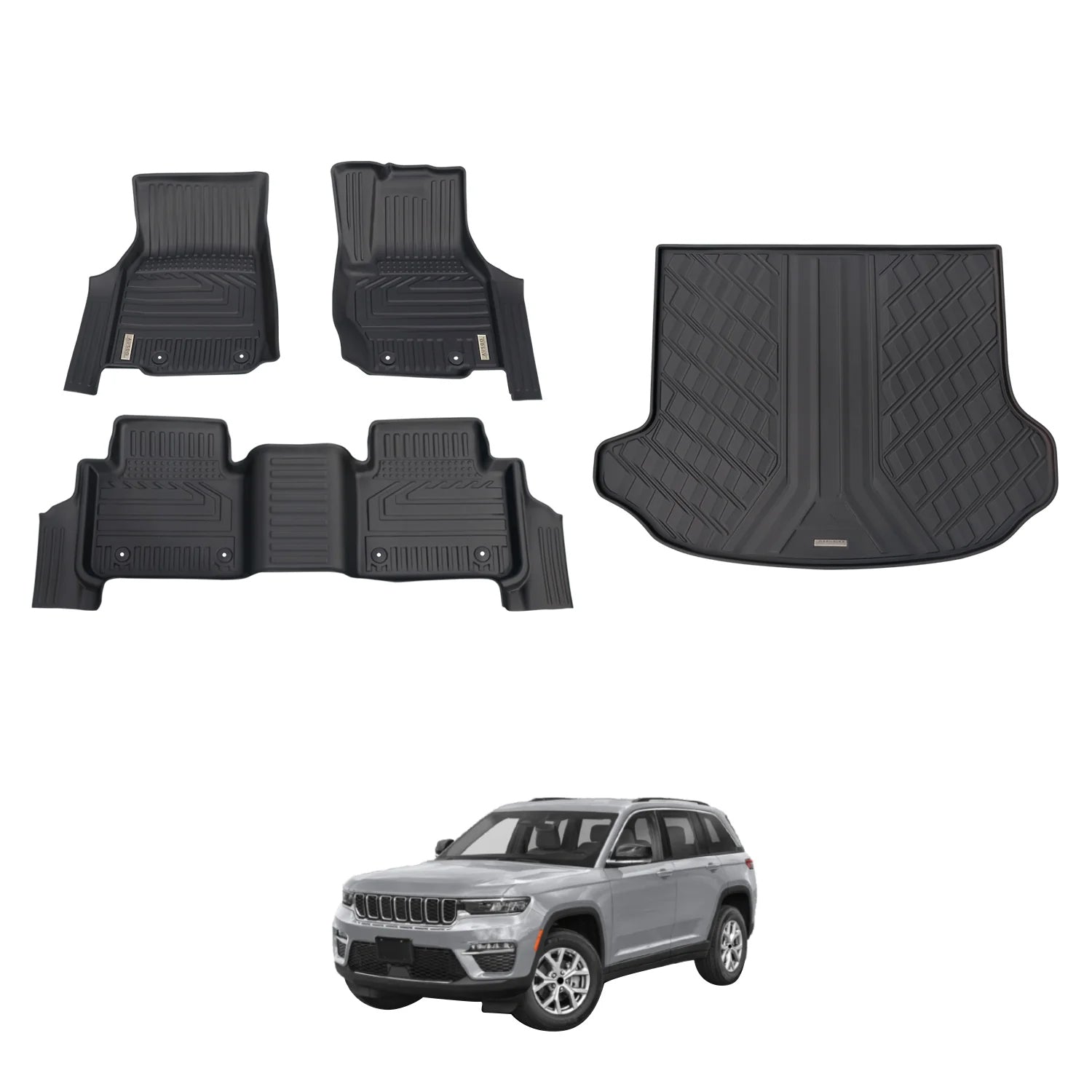 5D Car Floor Mats for Jeep Grand Cherokee WL Series 5 Seats 2022-Onwards