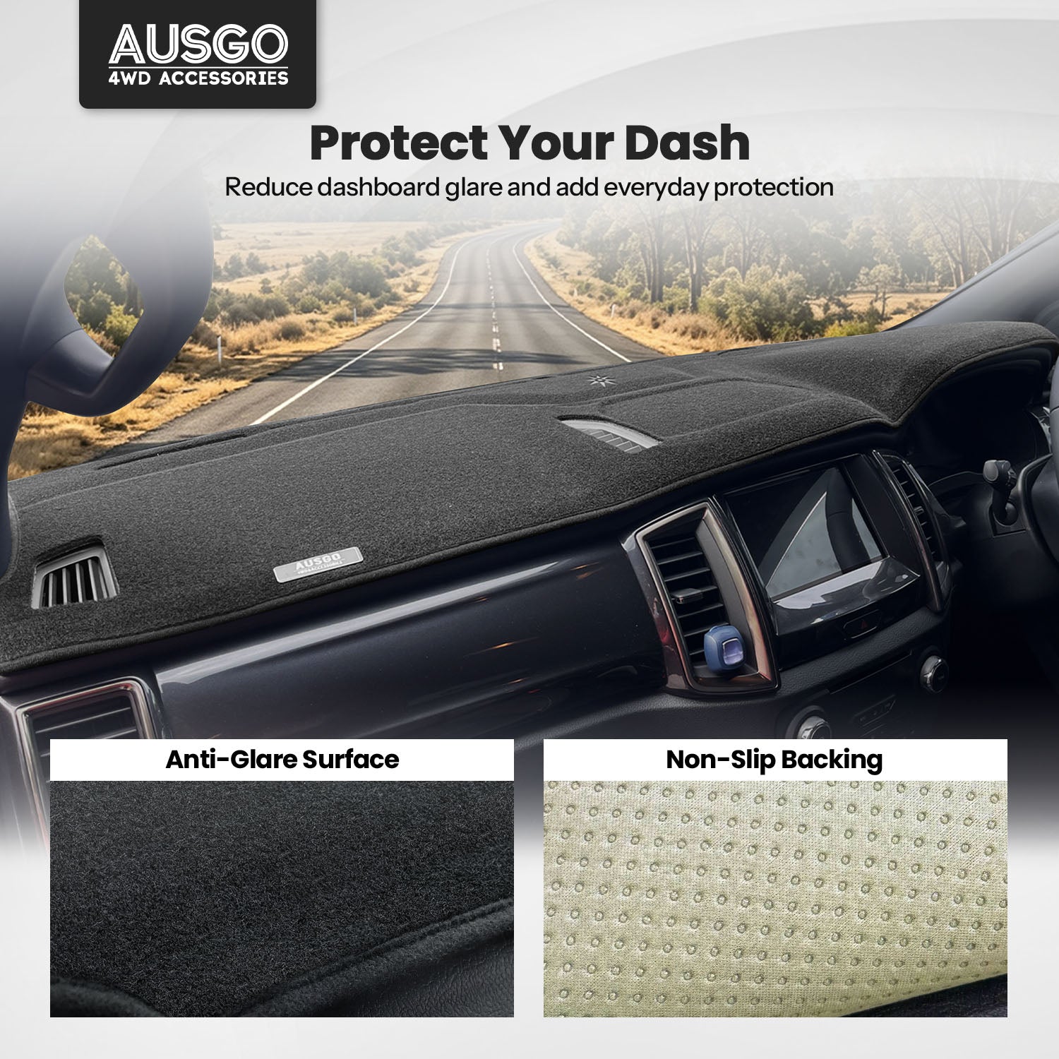 Dash Mat for Ford Ranger Wildtrack / Raptor 2015-2022