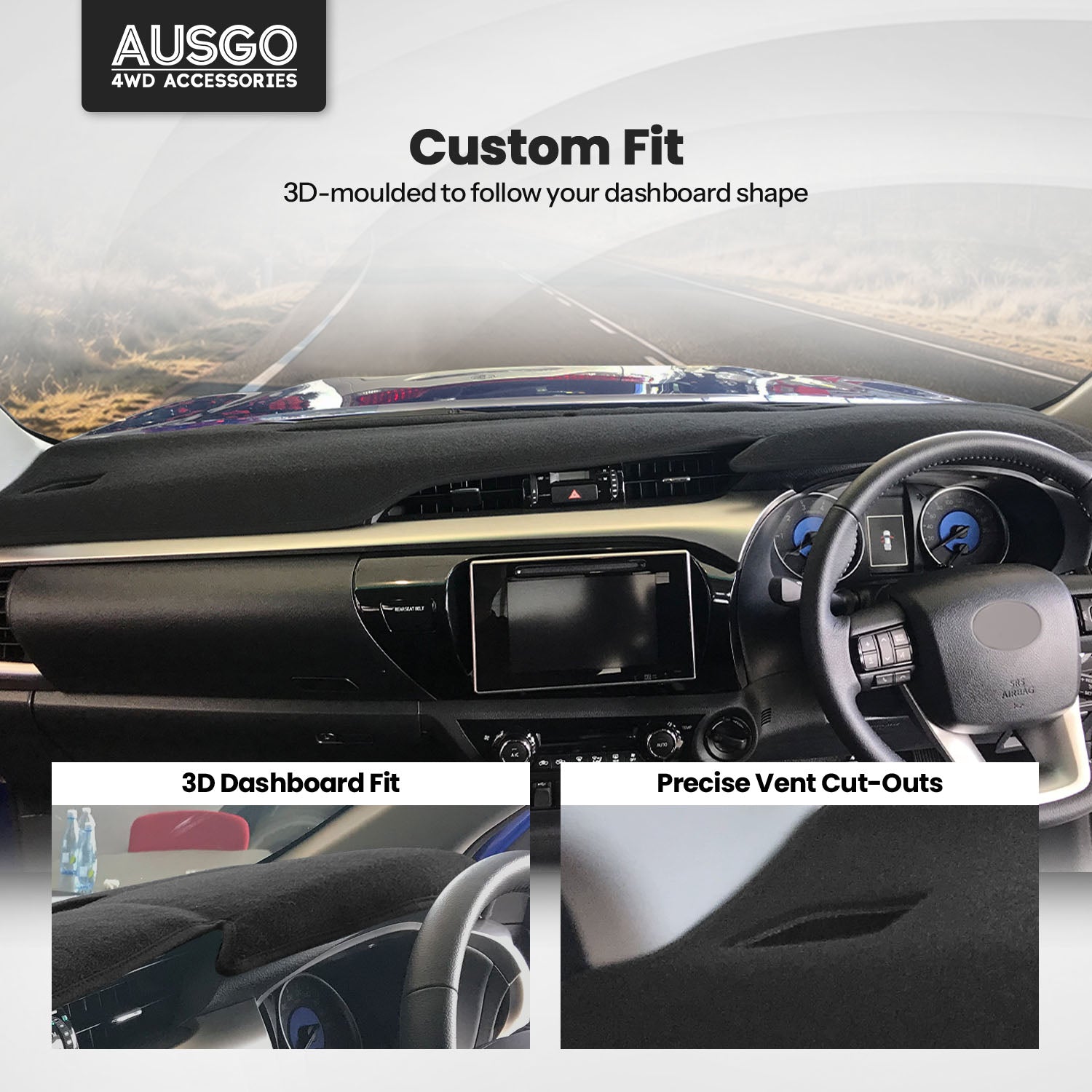 Dash Mat for Toyota Hilux REVO 2015-2025