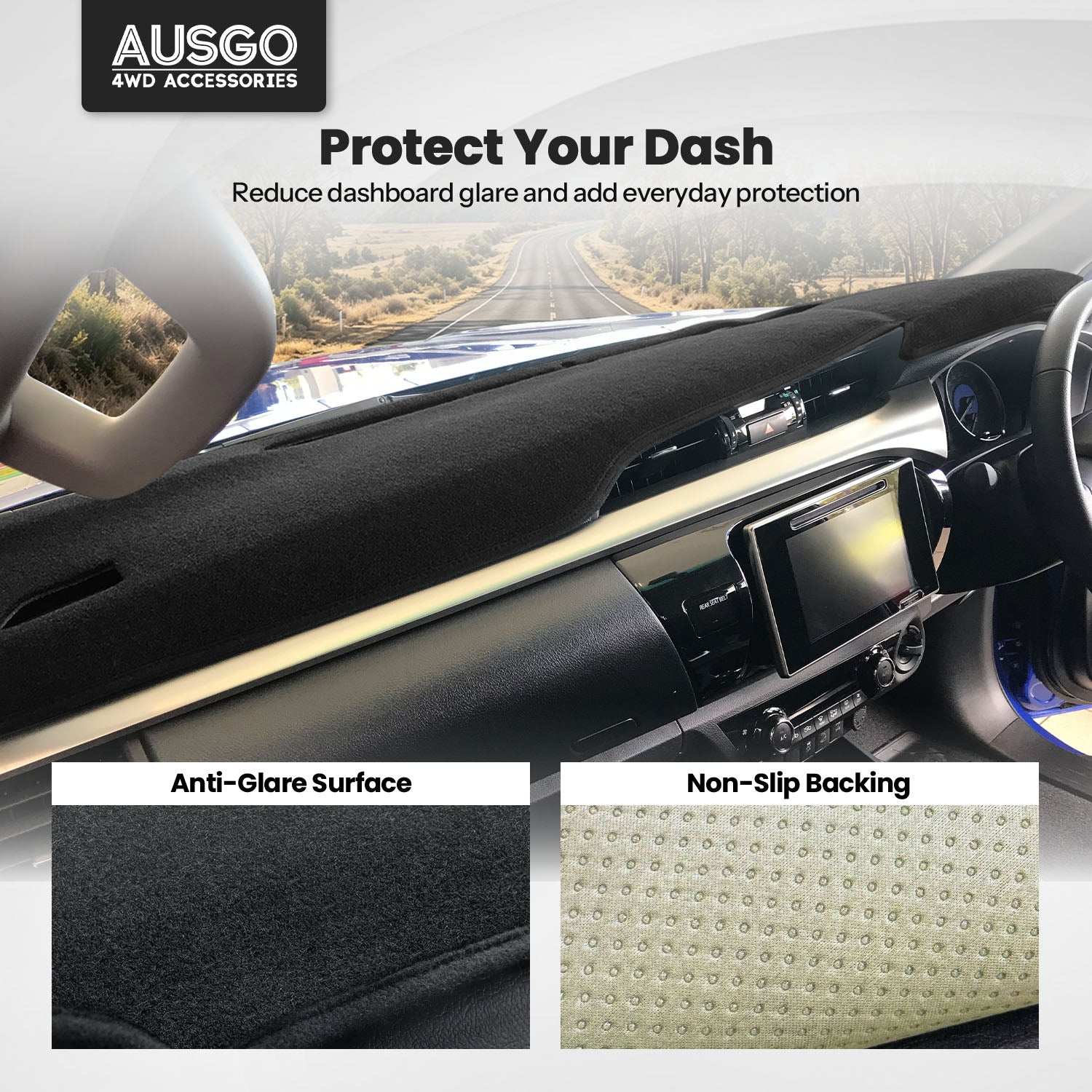 Dash Mat for Toyota Hilux REVO 2015-2025