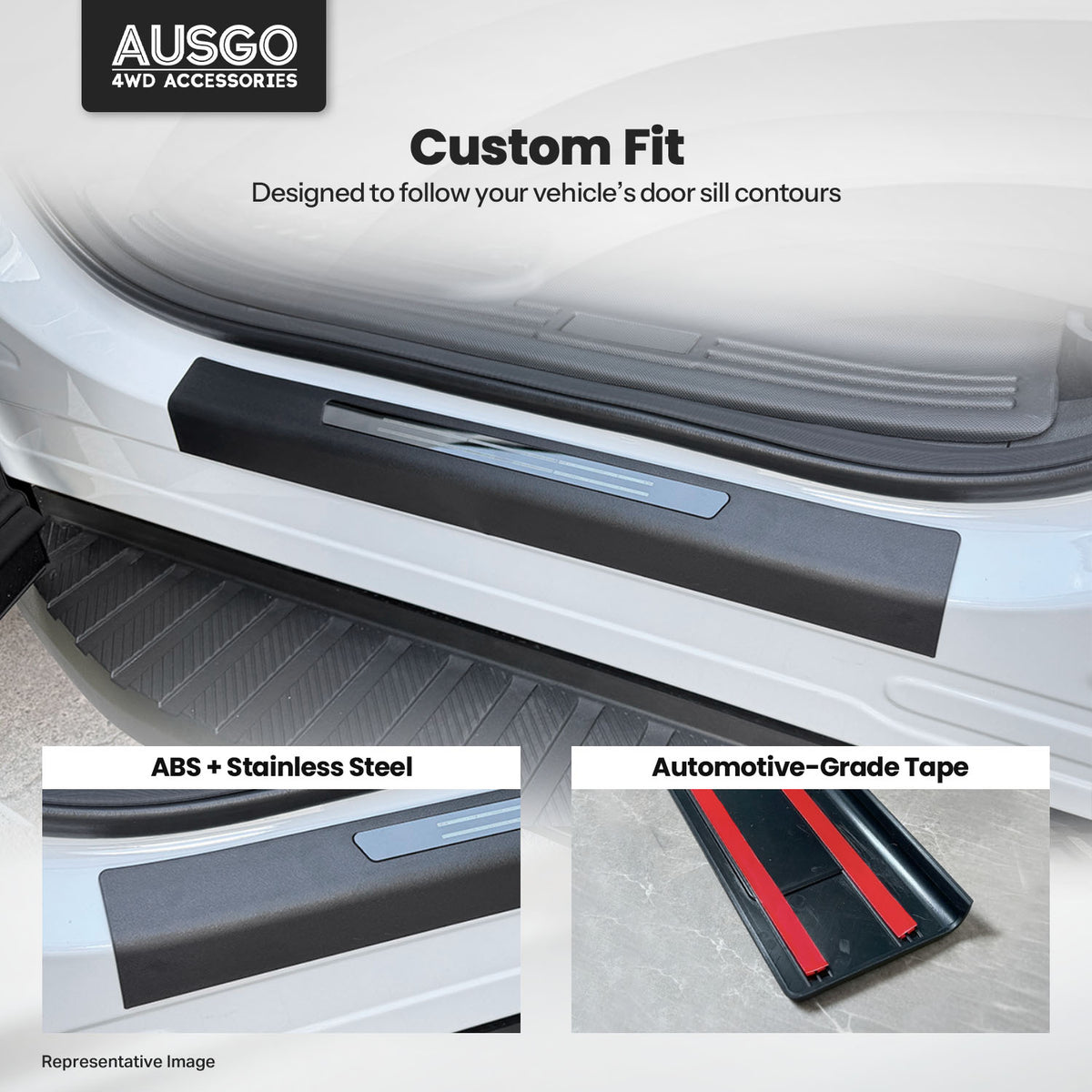 ABS Door Sill Protector for BYD Shark 6 2024-Onwards