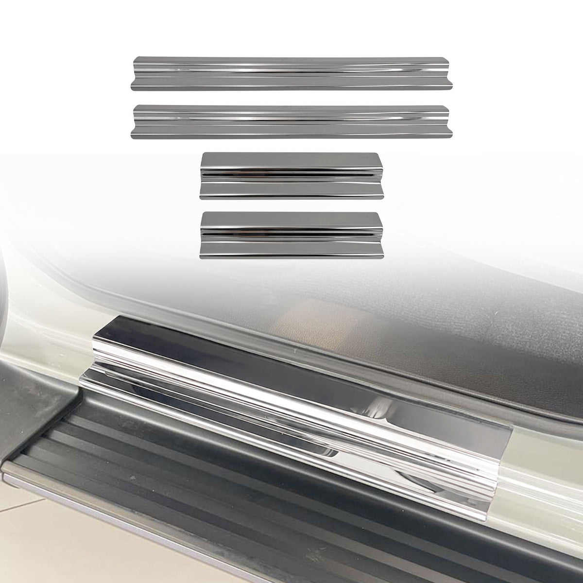 Stainless Door Sill Protector for ISUZU DMAX D-MAX Dual Cab 2012-2020
