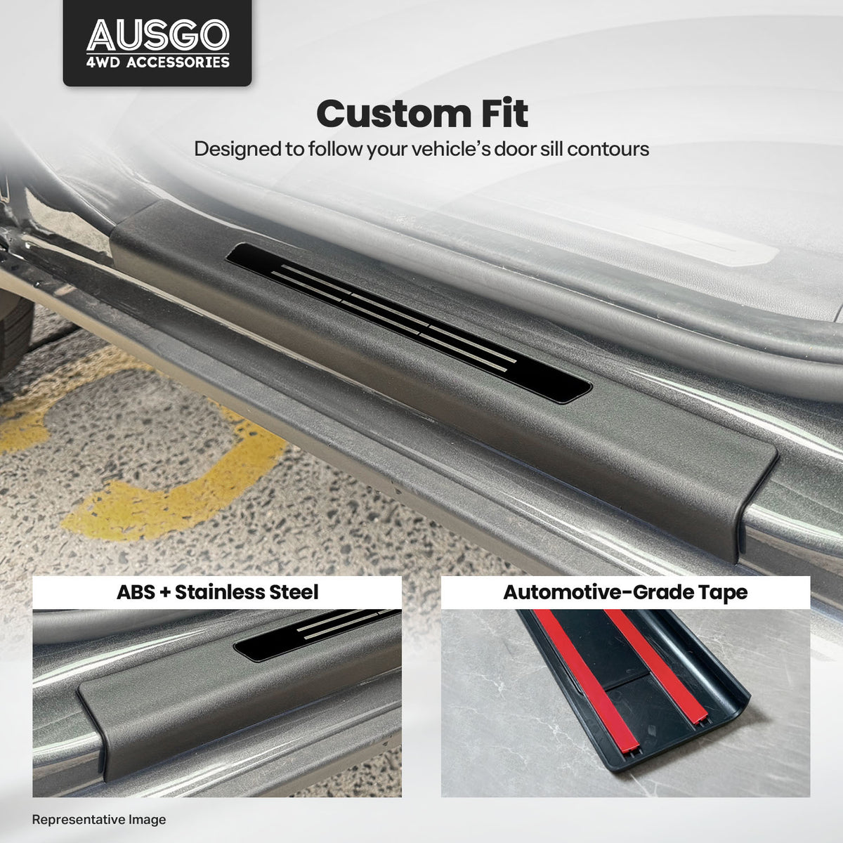 ABS Door Sill Protector for KIA Tasman 2025-Onwards