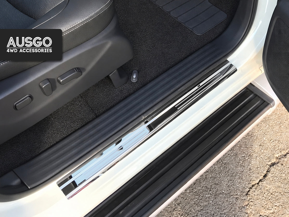 Stainless Door Sill Protector for Nissan Navara NP300 D23 Dual Cab 2015-2025