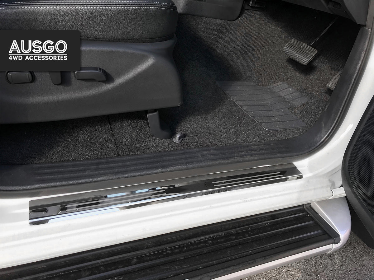 Stainless Door Sill Protector for Nissan Navara NP300 D23 Dual Cab 2015-2025