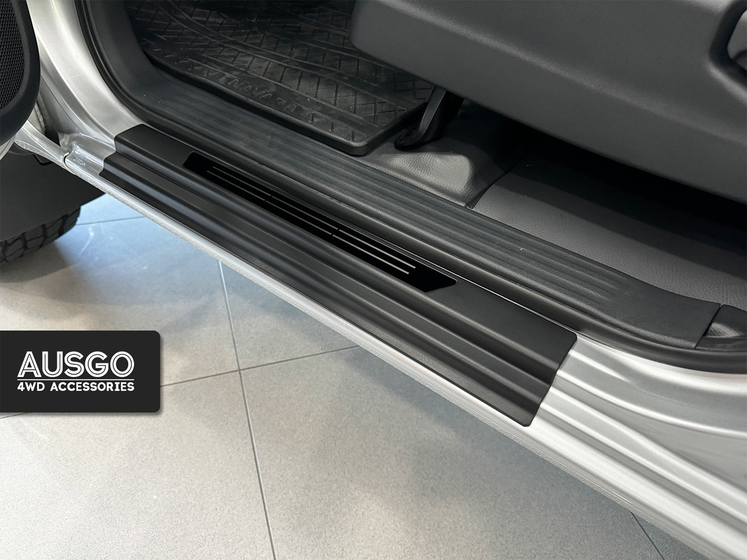 ABS Door Sill Protector for Nissan Navara NP300 D23 Dual Cab 2015-2025