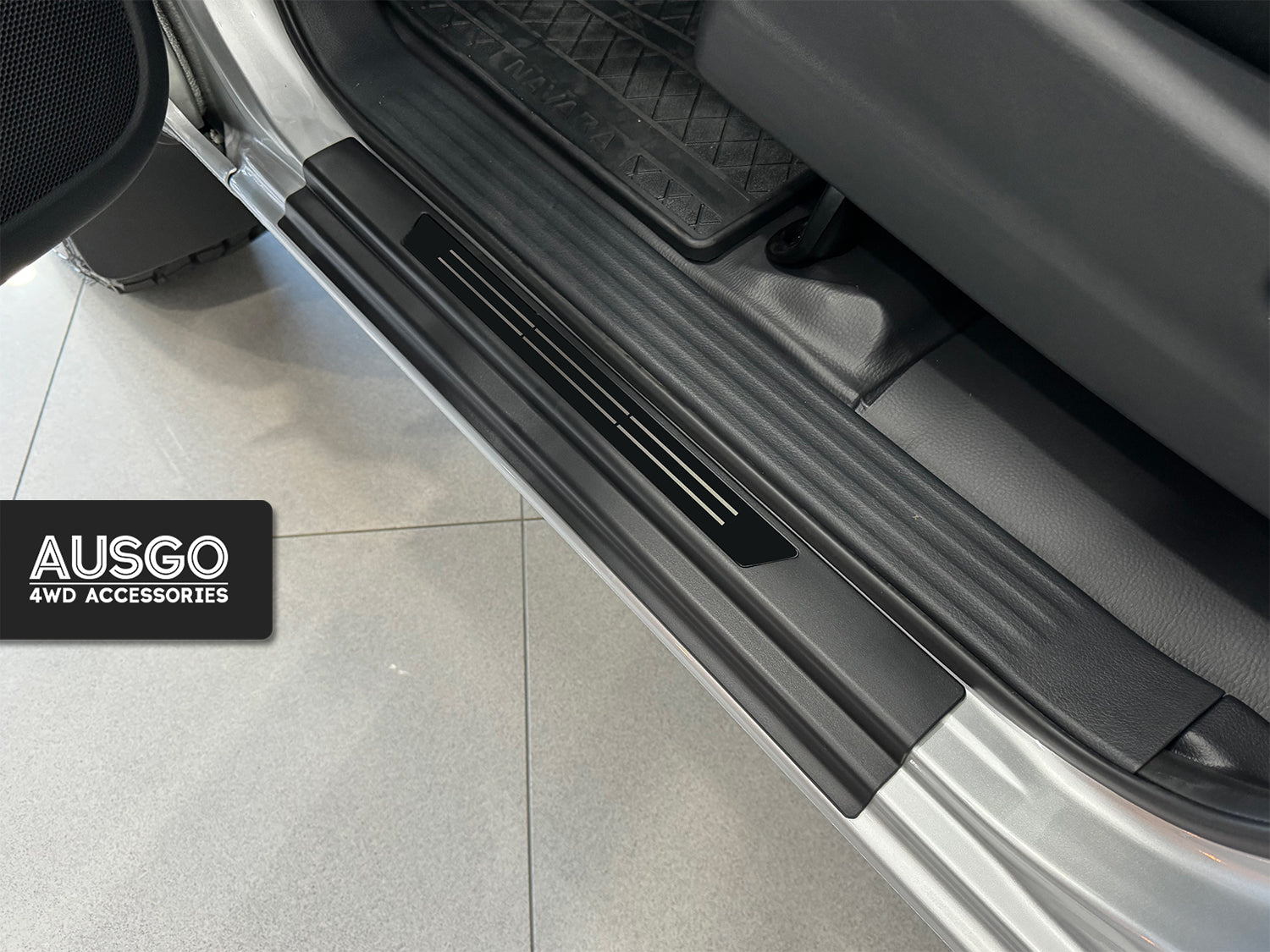 ABS Door Sill Protector for Nissan Navara NP300 D23 Dual Cab 2015-2025