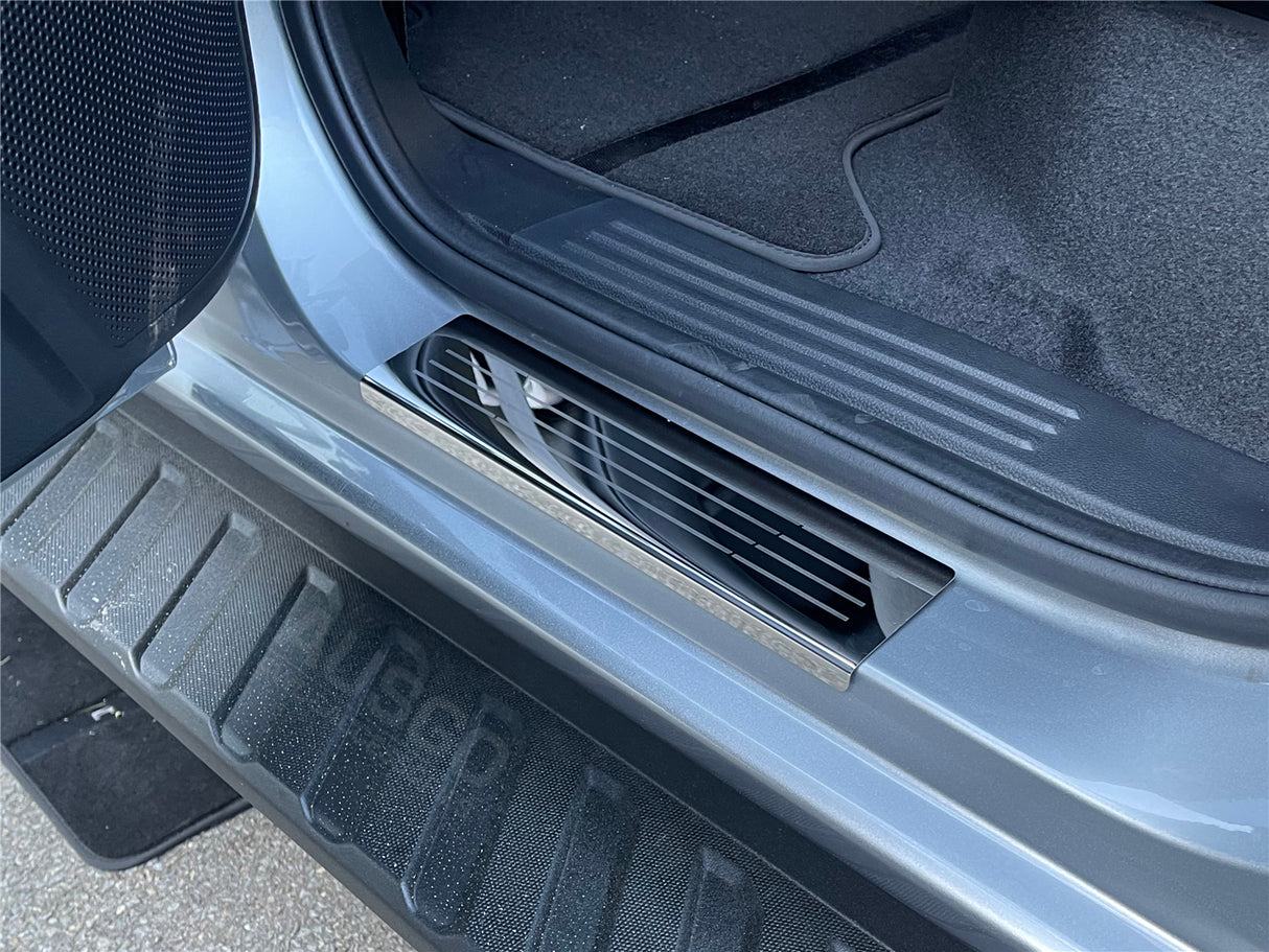 Double-Layer Car Floor Mats + Door Sill Protector for Ford Ranger Dual Cab Next-Gen 2022-Onwards